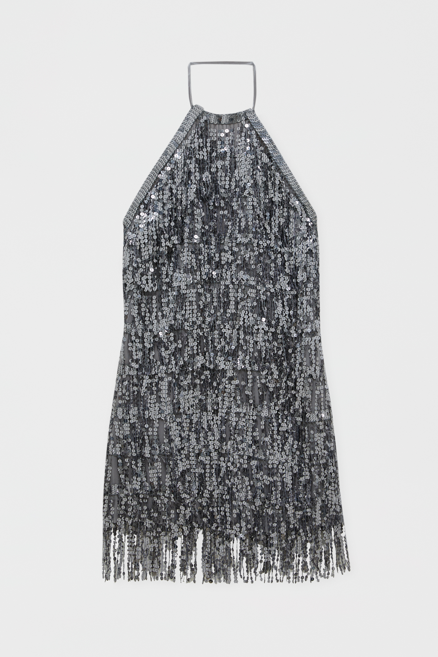 robe paillette pull and bear