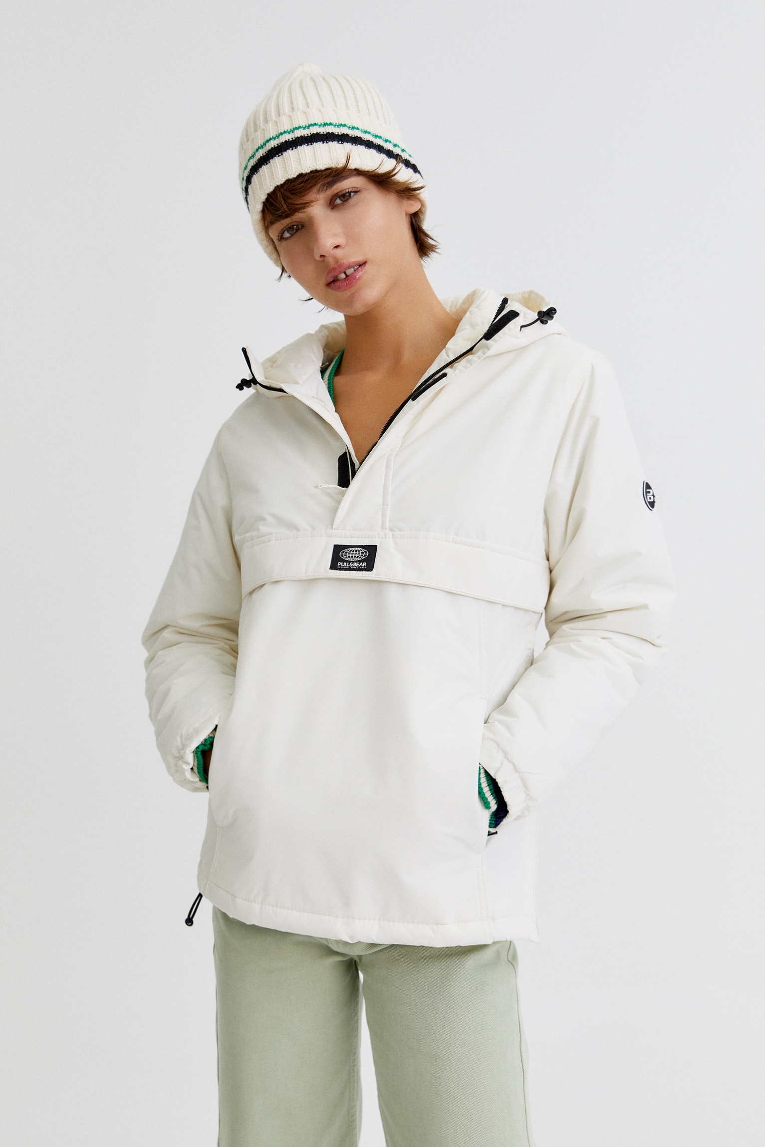 hooded jacket pull and bear