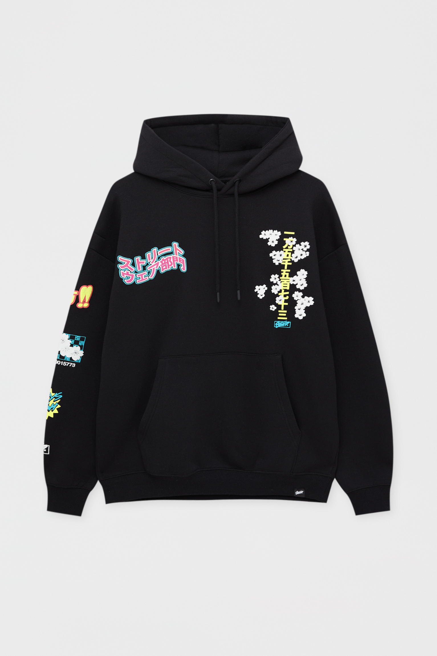pull and bear hoodie black