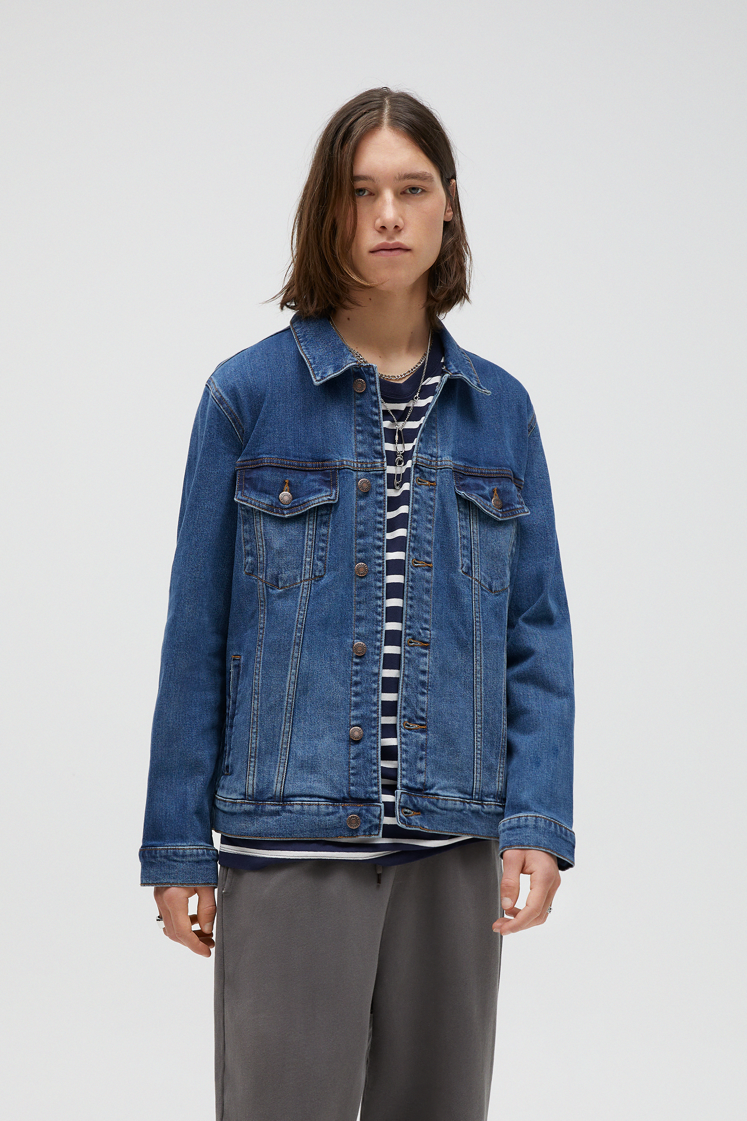pull and bear boyfriend denim jacket