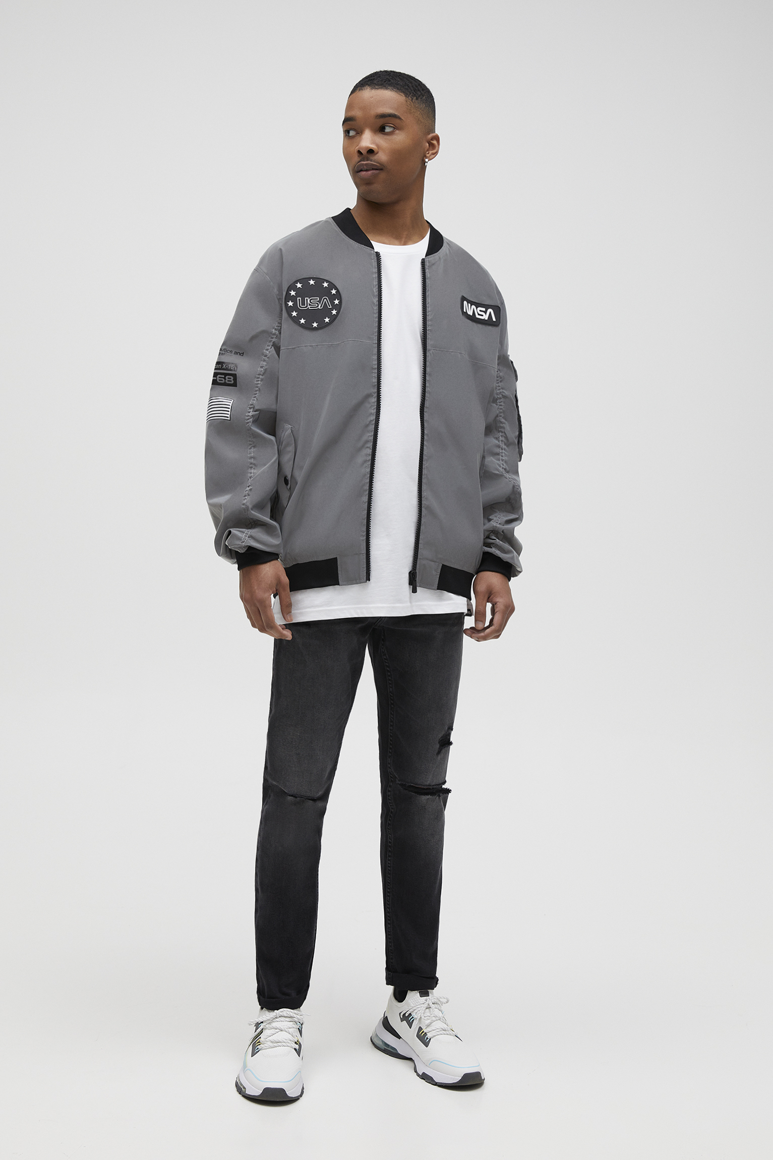 nasa jacket pull and bear