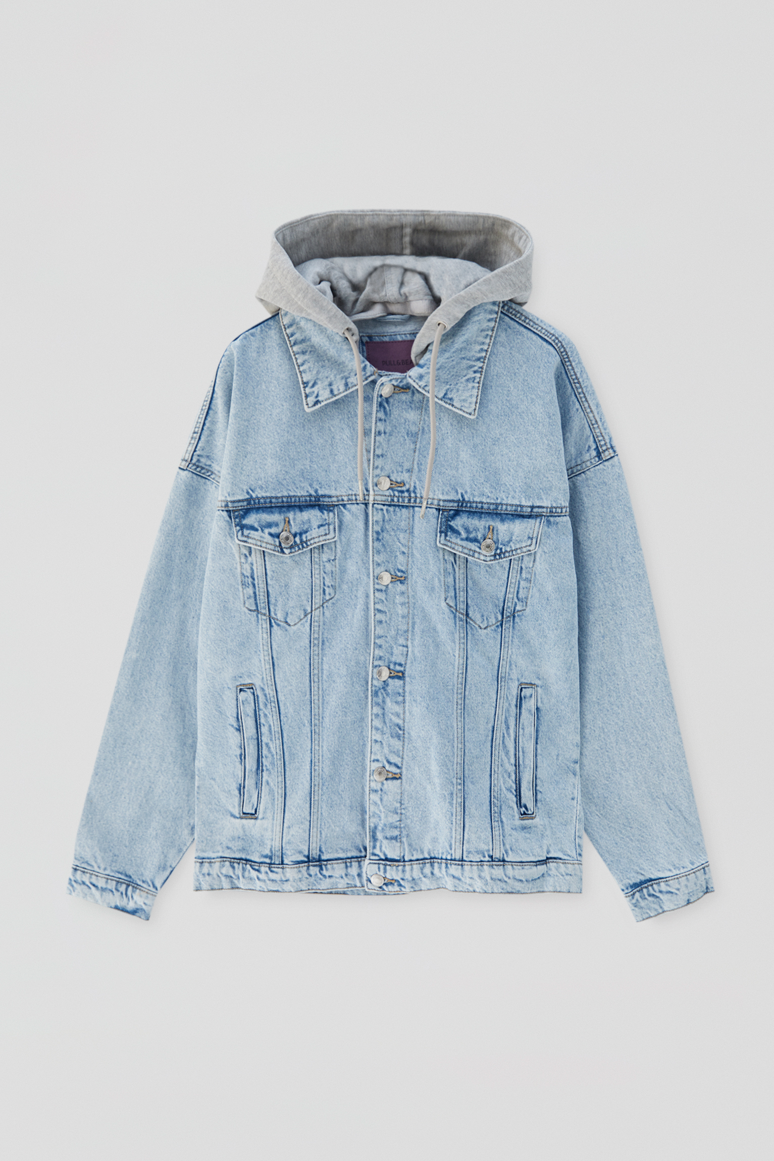 pull and bear oversized denim jacket