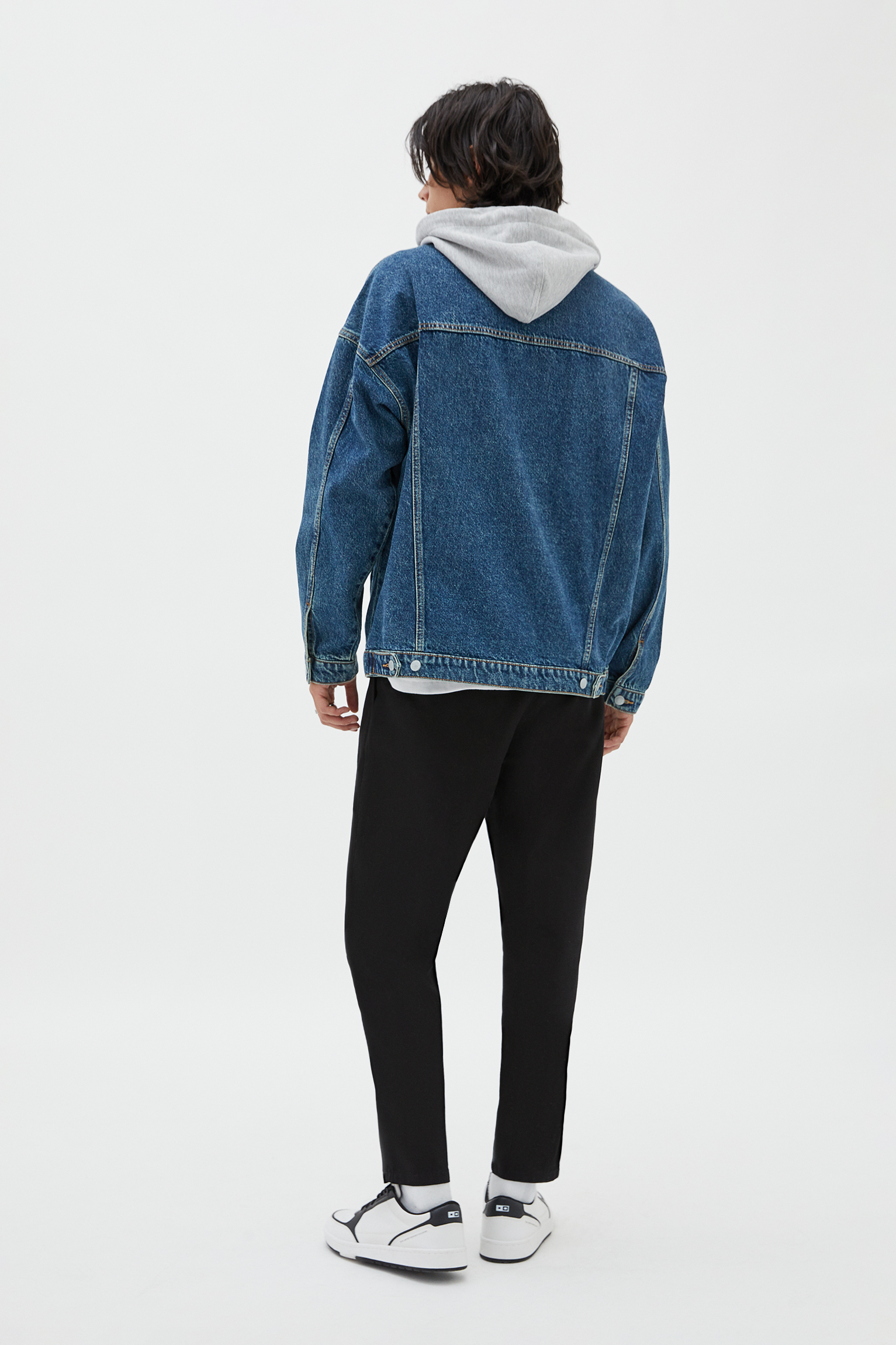 oversized denim jacket pull and bear