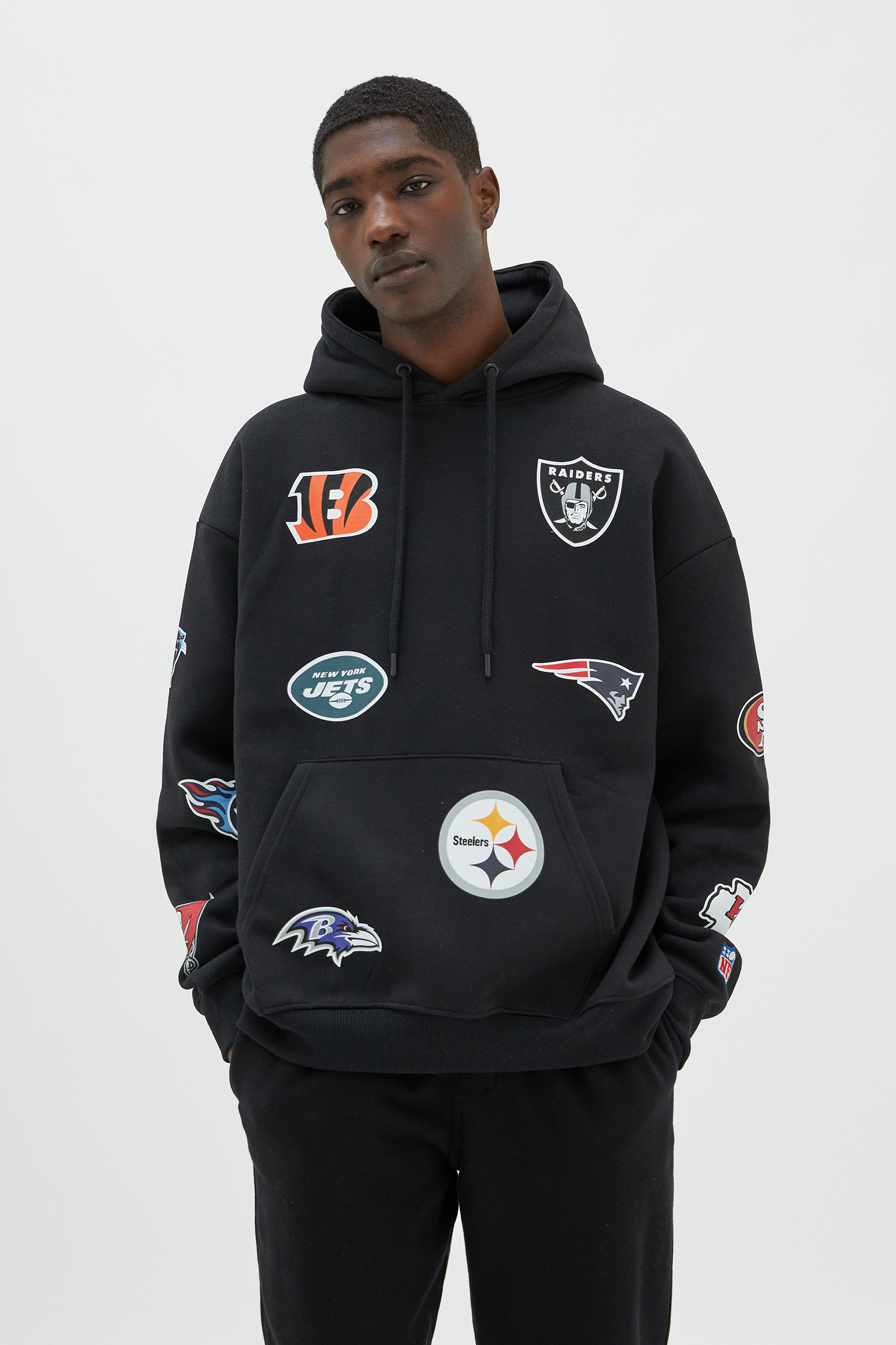 Jets Sudaderas Nfl Pull And Bear Pull&Bear New York Jets Hoodie In