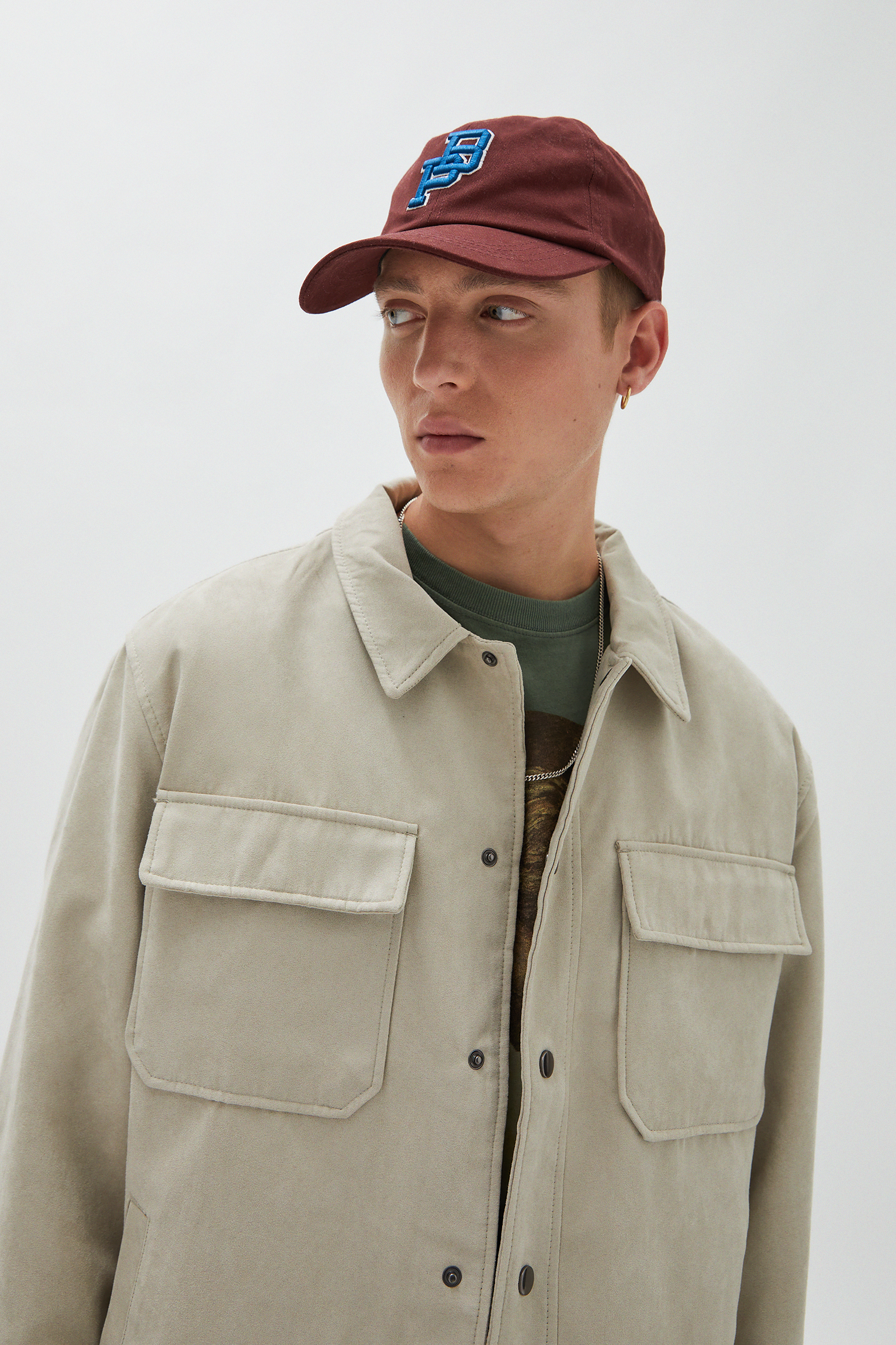 faux suede trucker jacket