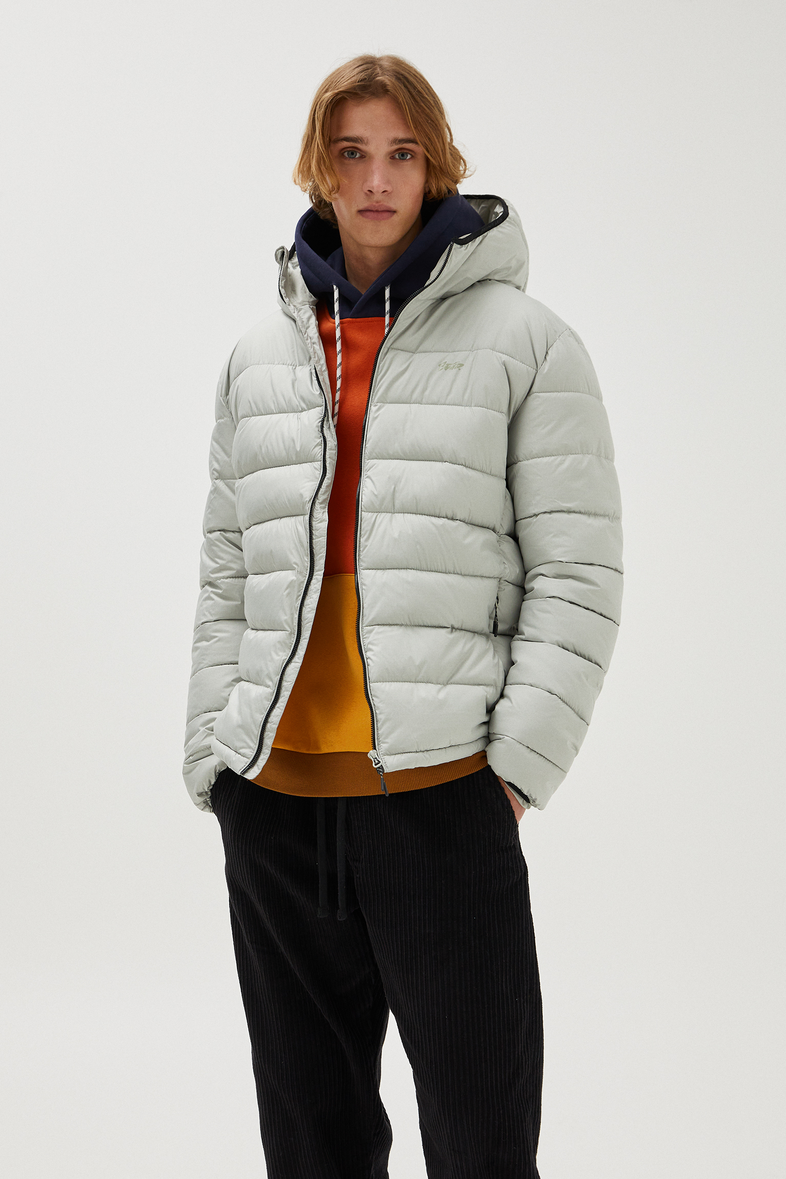 pull and bear mens puffer jacket