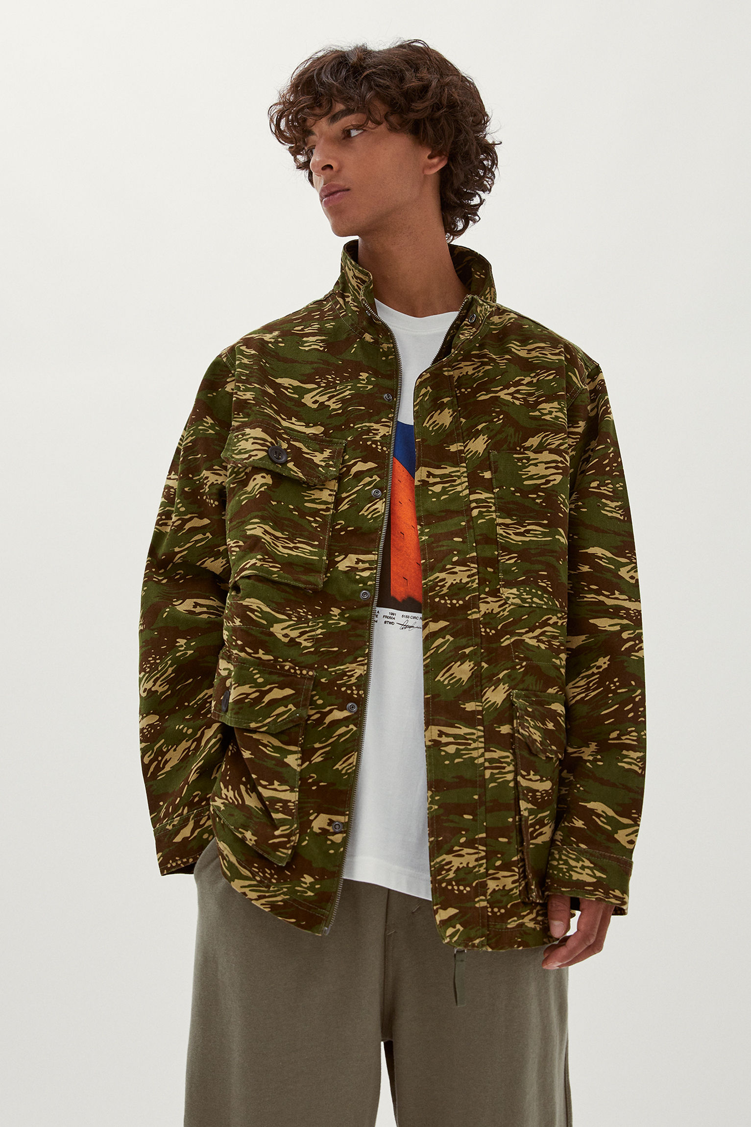pull&bear camo jacket