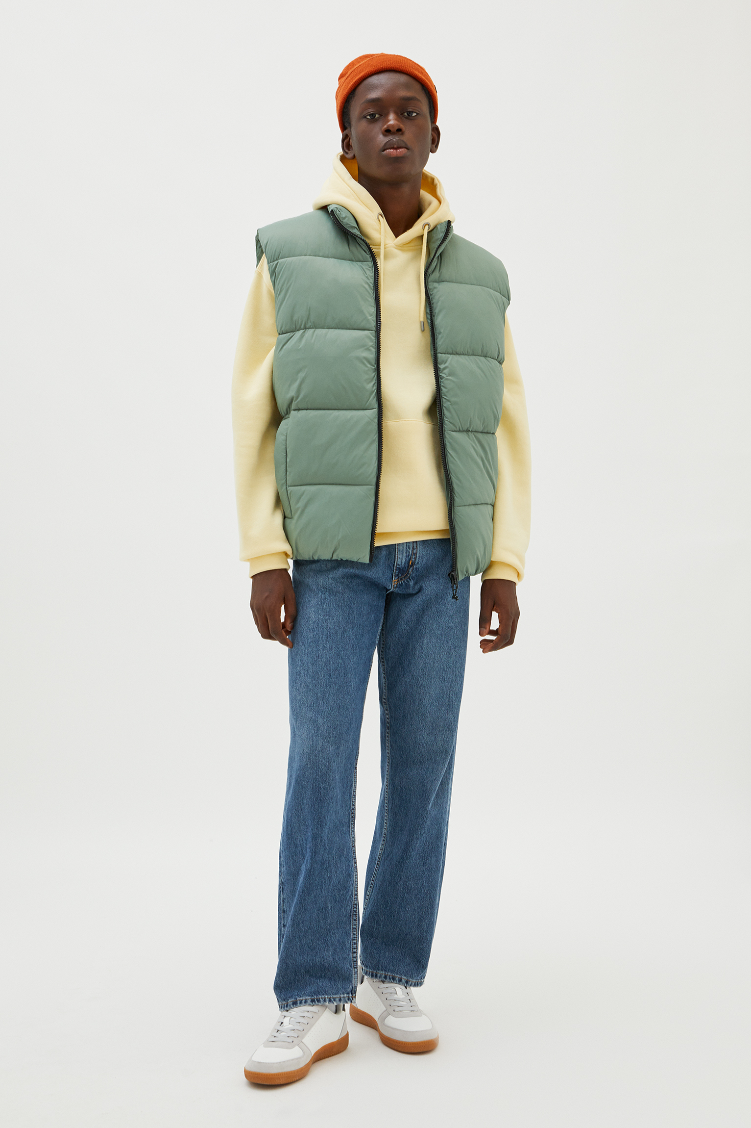 pull and bear khaki denim jacket