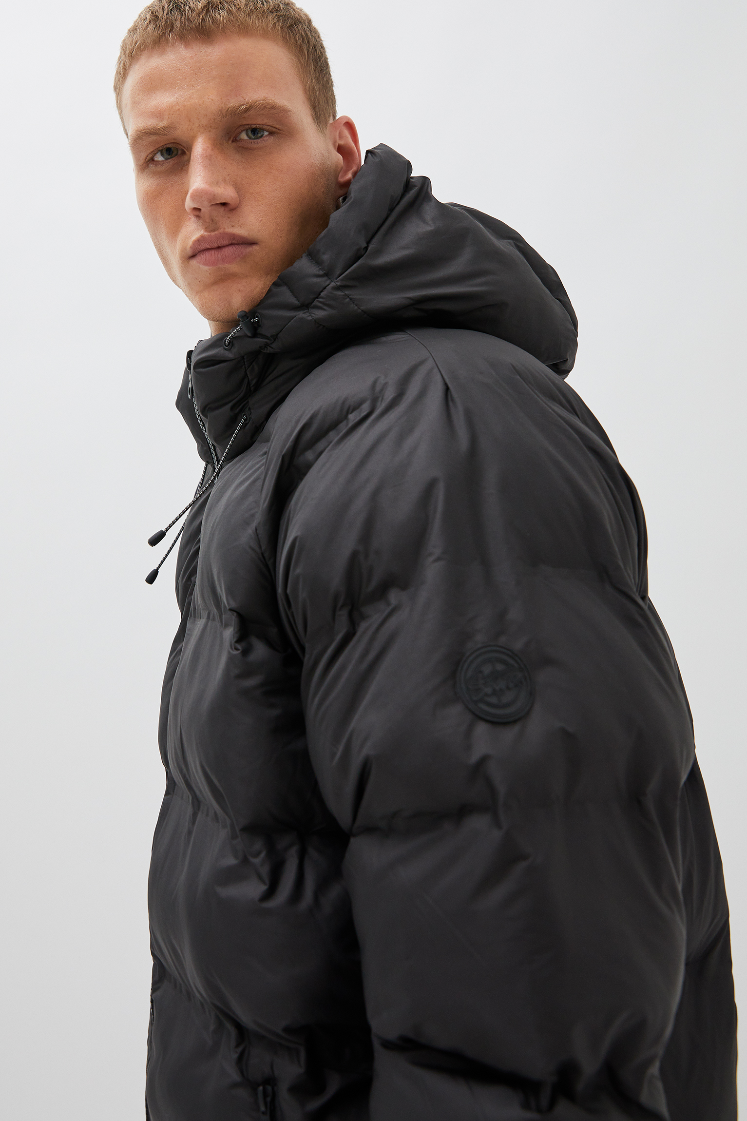 adidas padded jacket long