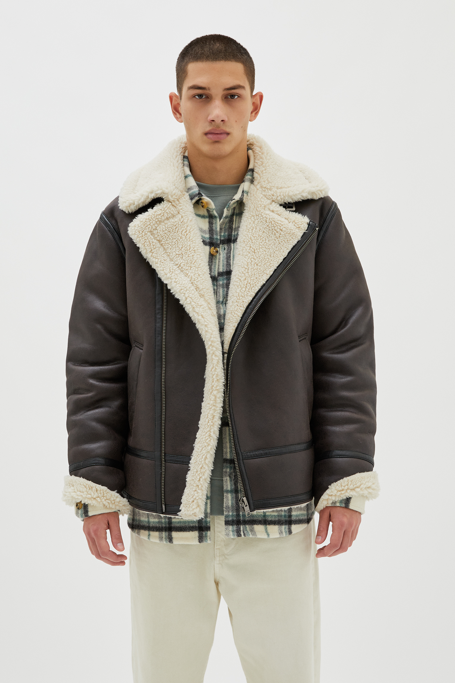 fake shearling jacket