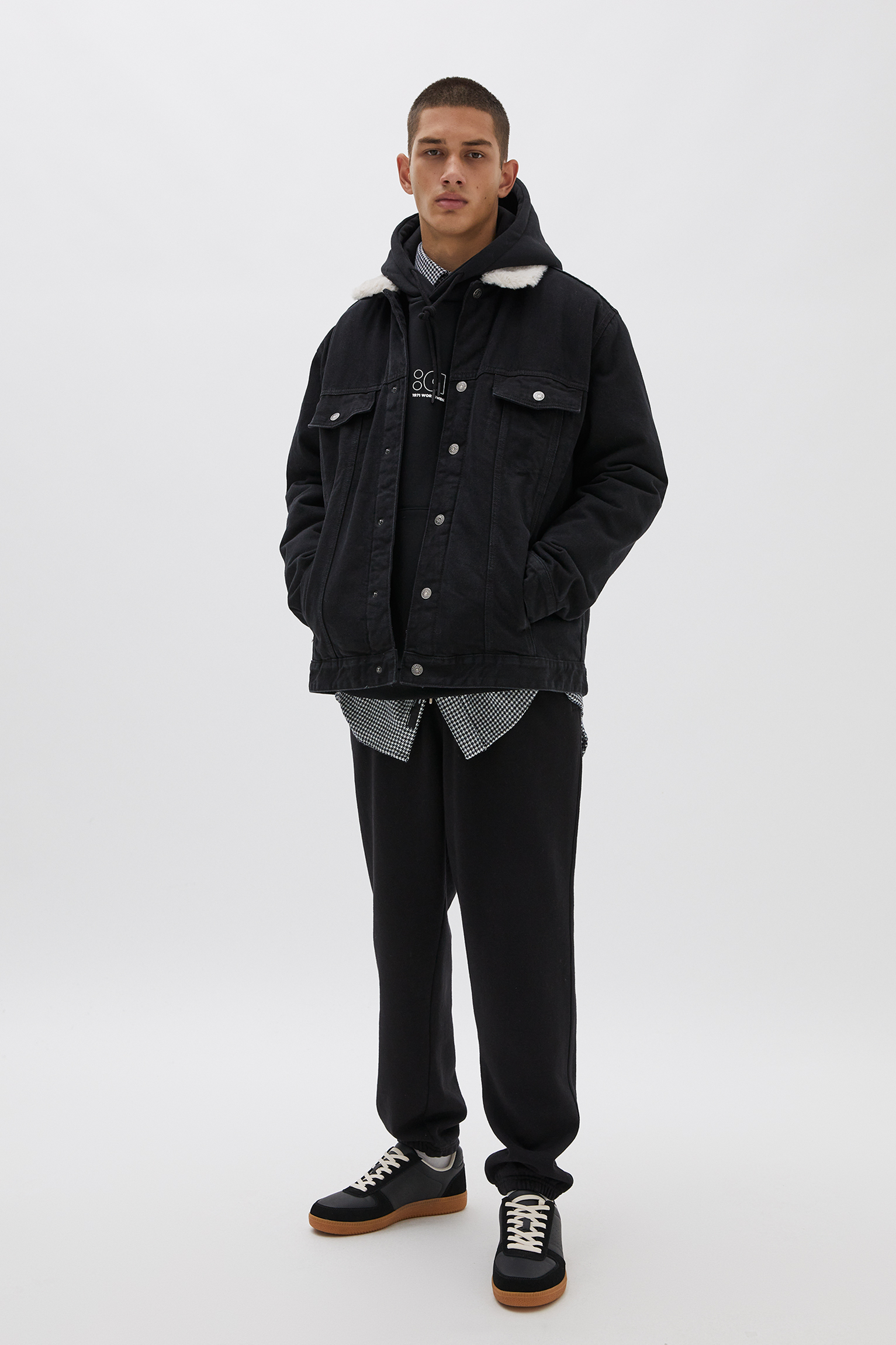 dark black denim jacket