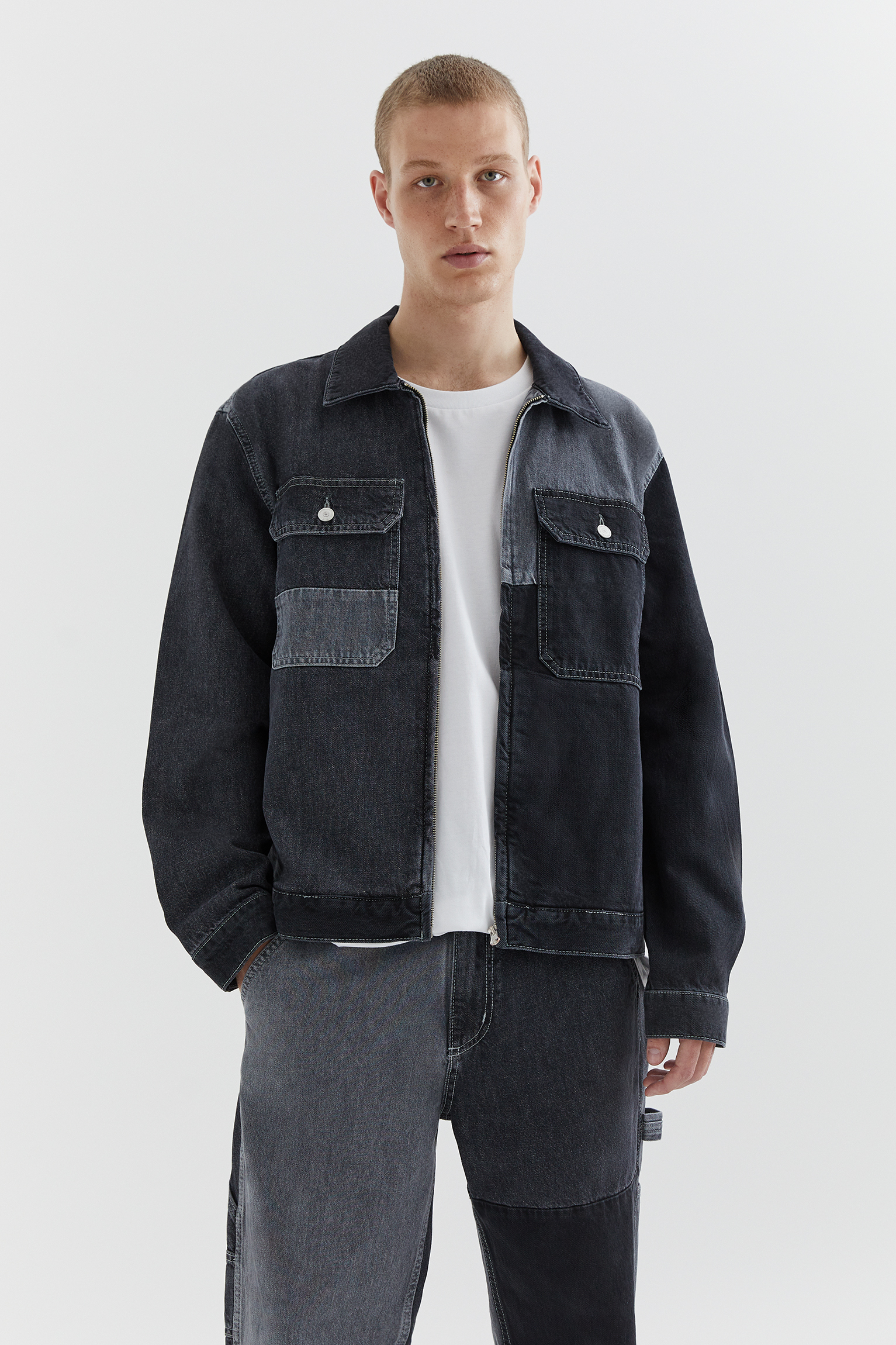 pull and bear colour block jacket