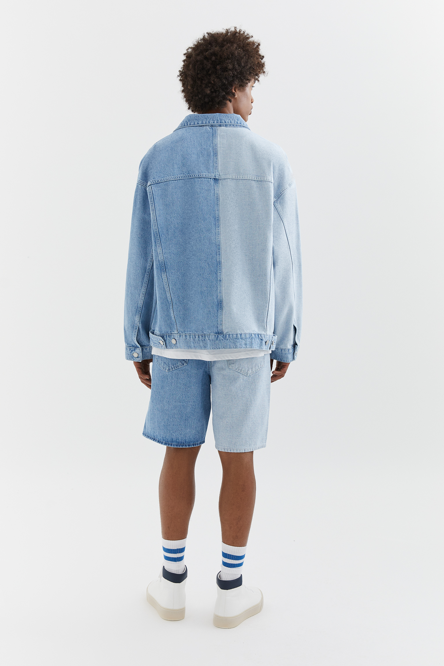 pull and bear blue coat