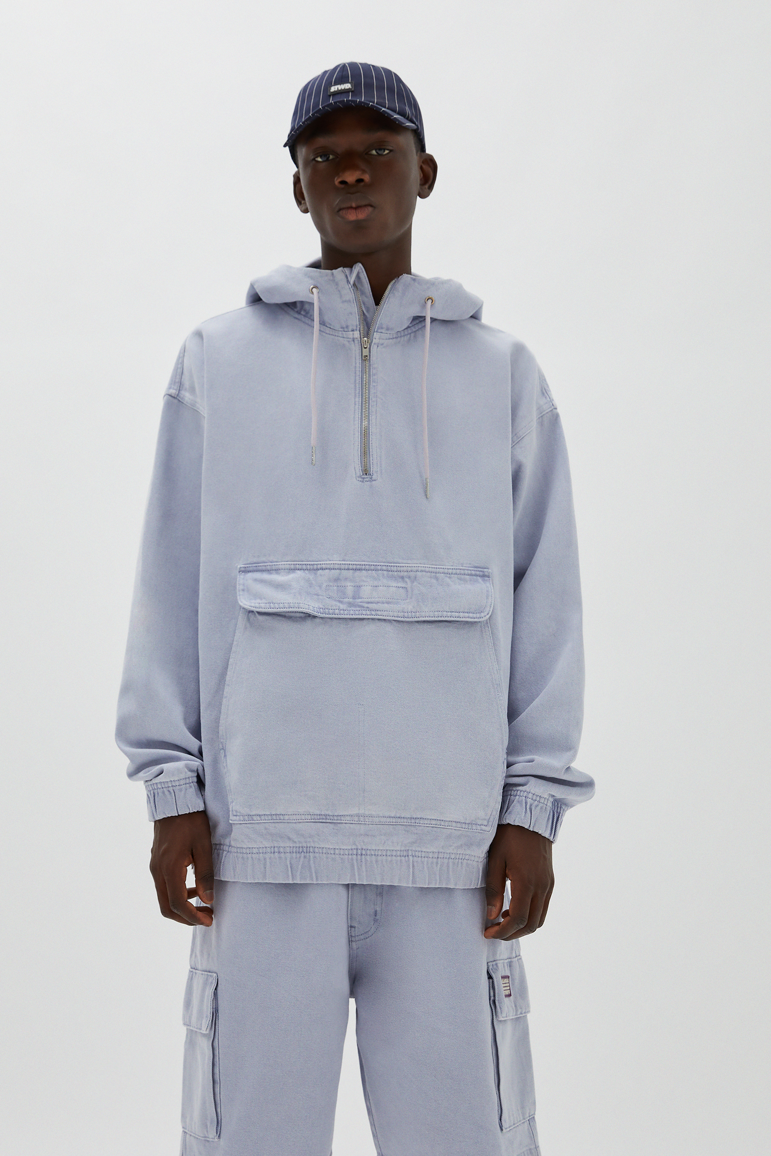 black denim trucker jacket