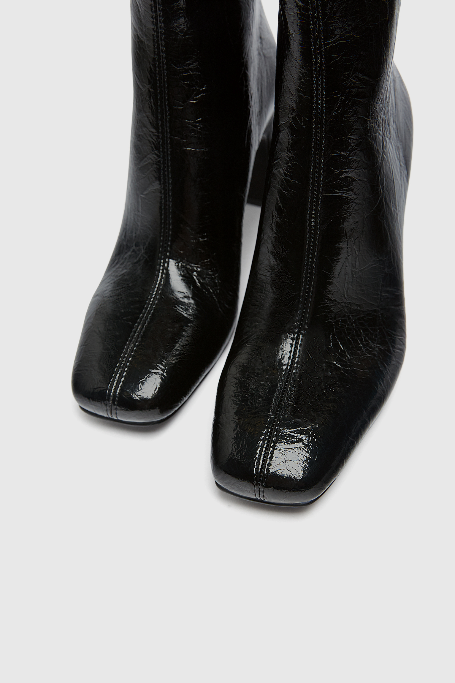 pull&bear high heeled leather boot