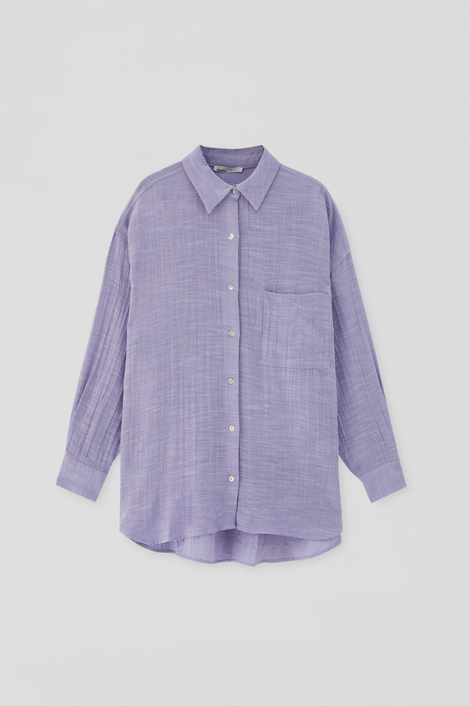 Camiseta lila pull and bear Clearance