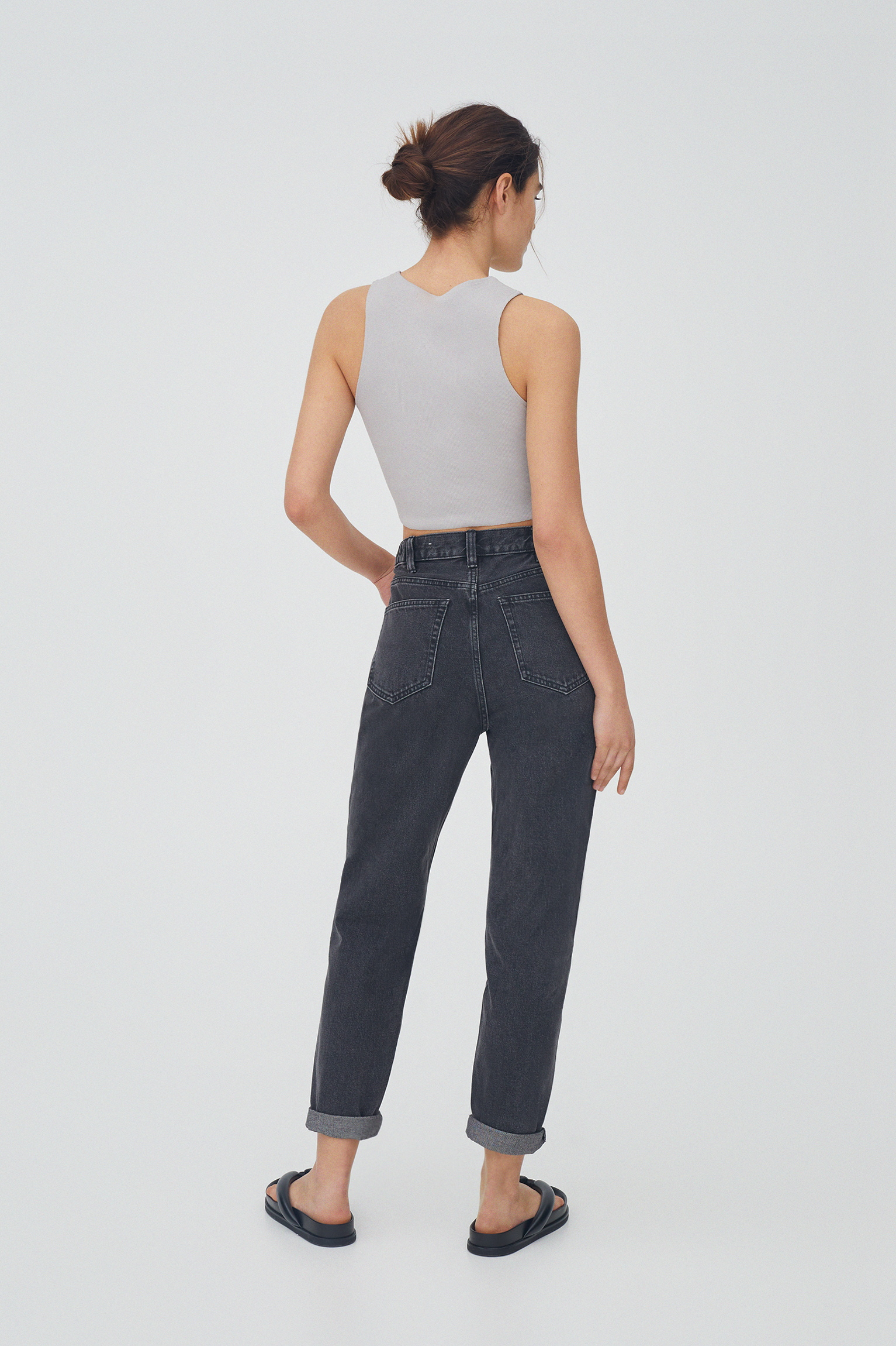 Pull and bear paperbag jeans Clearance