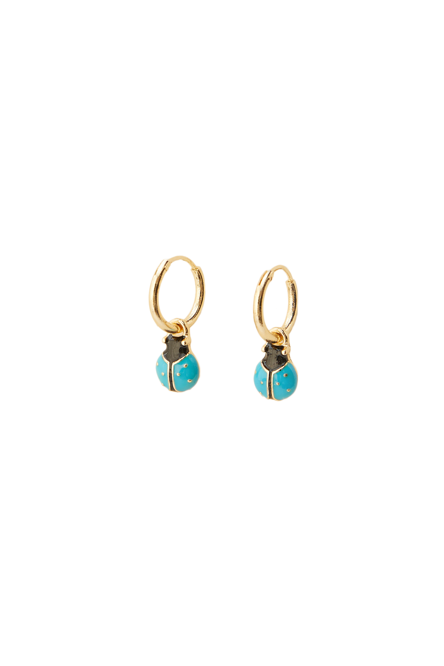 ladybird earrings gold