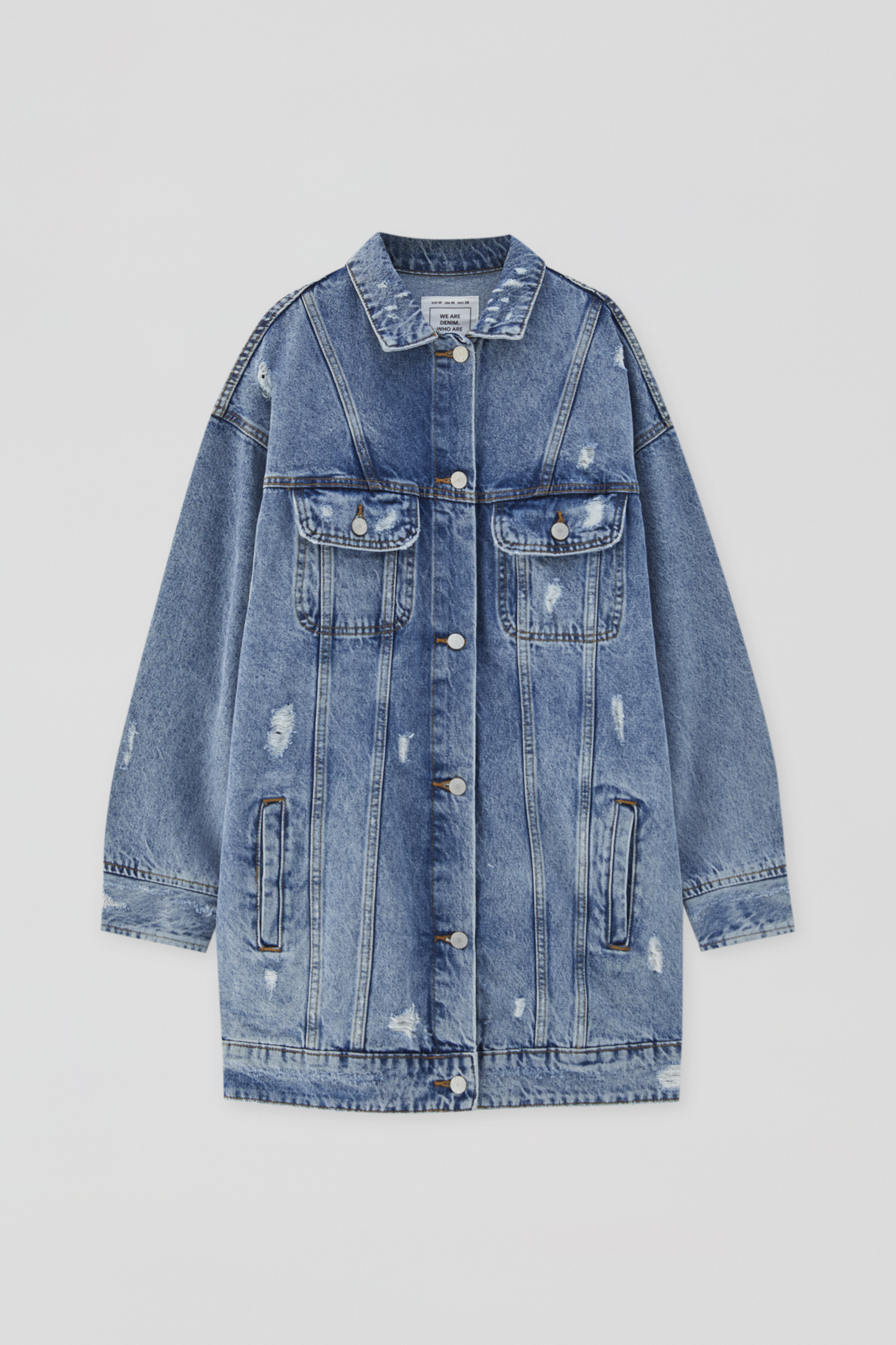 Cazadora vaquera larga Clearance