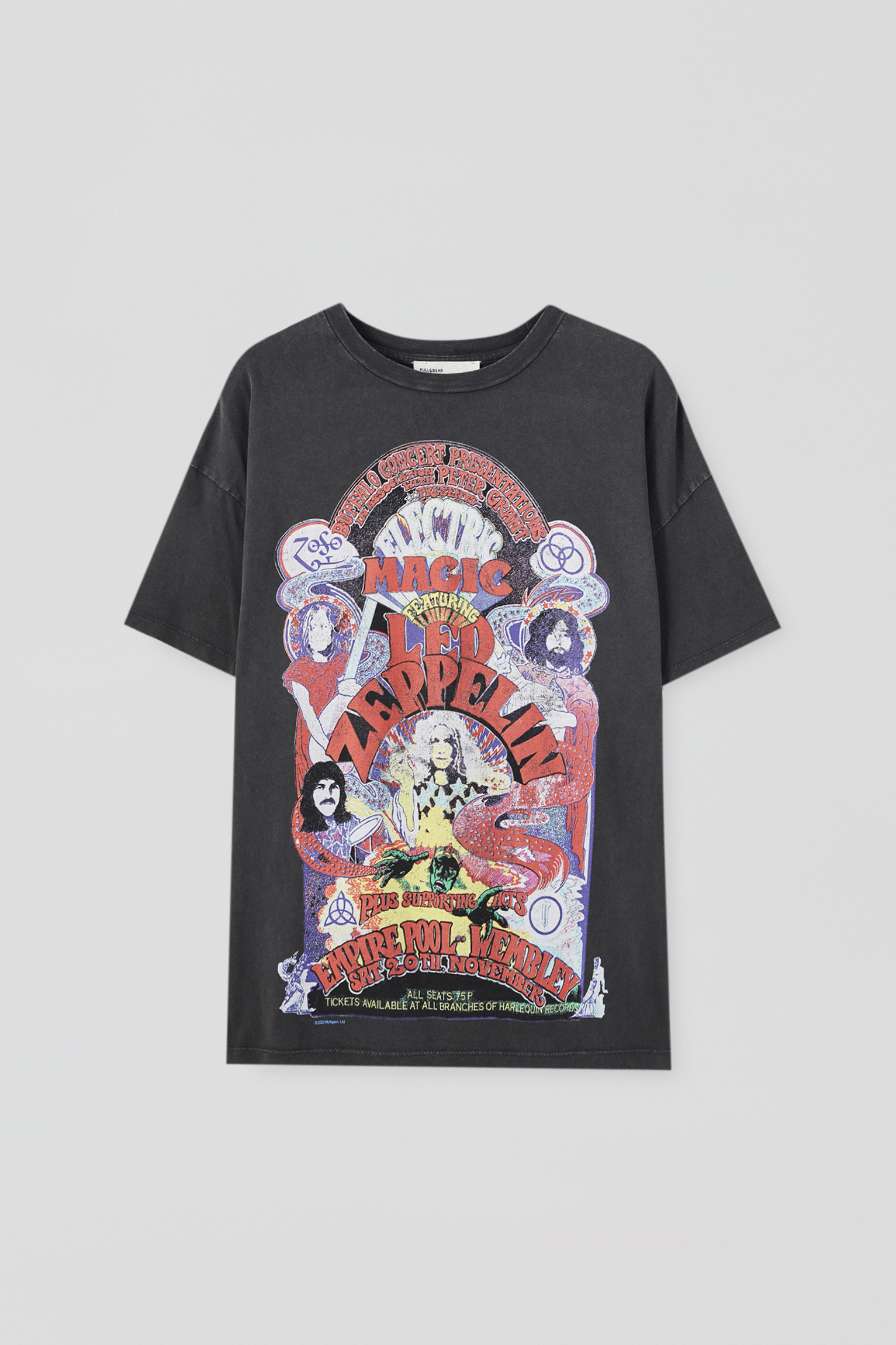 Camiseta led zeppelin pull and bear Clearance