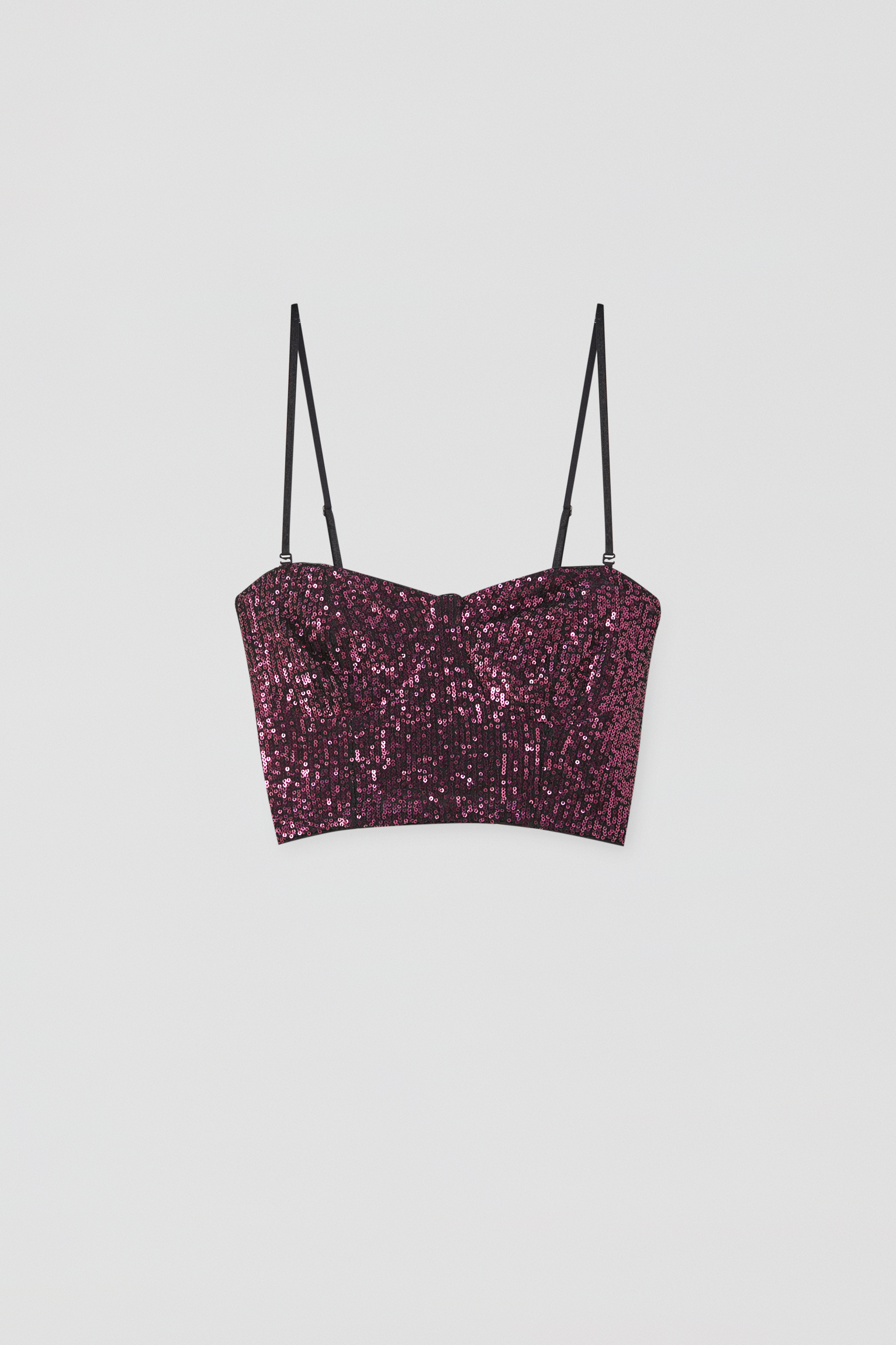 sequin crop top