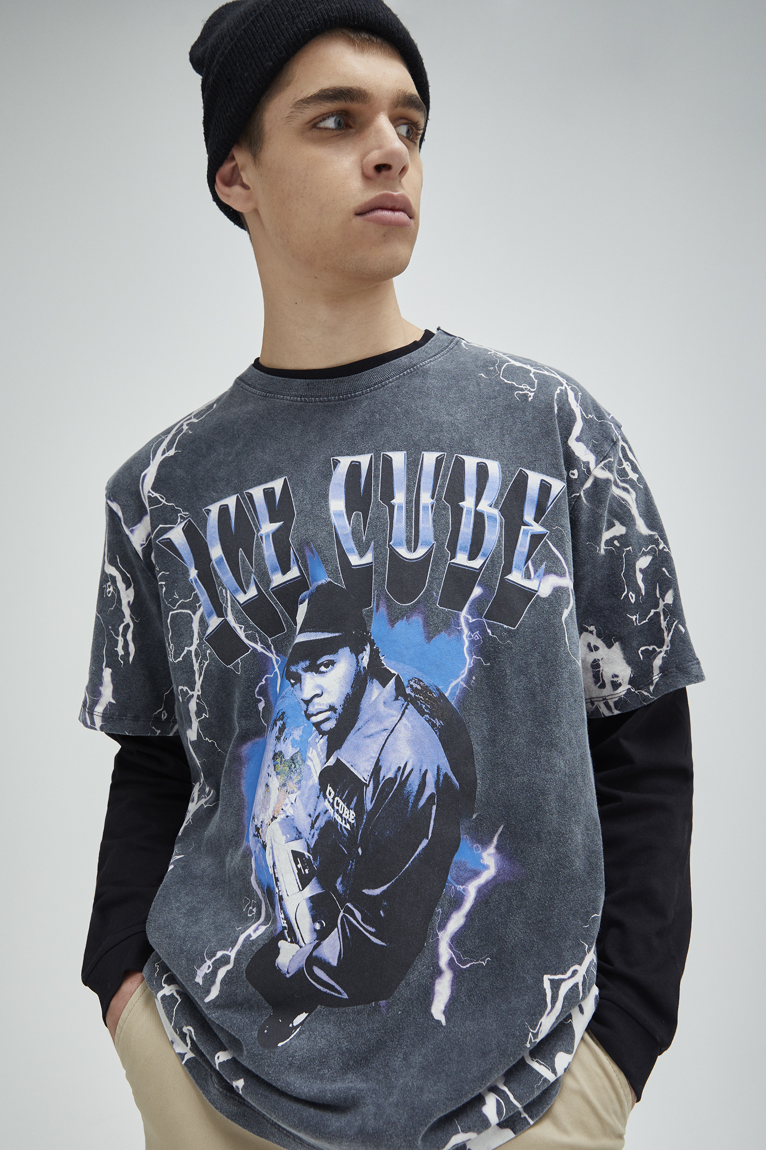 Camiseta ice cube pull and bear Clearance
