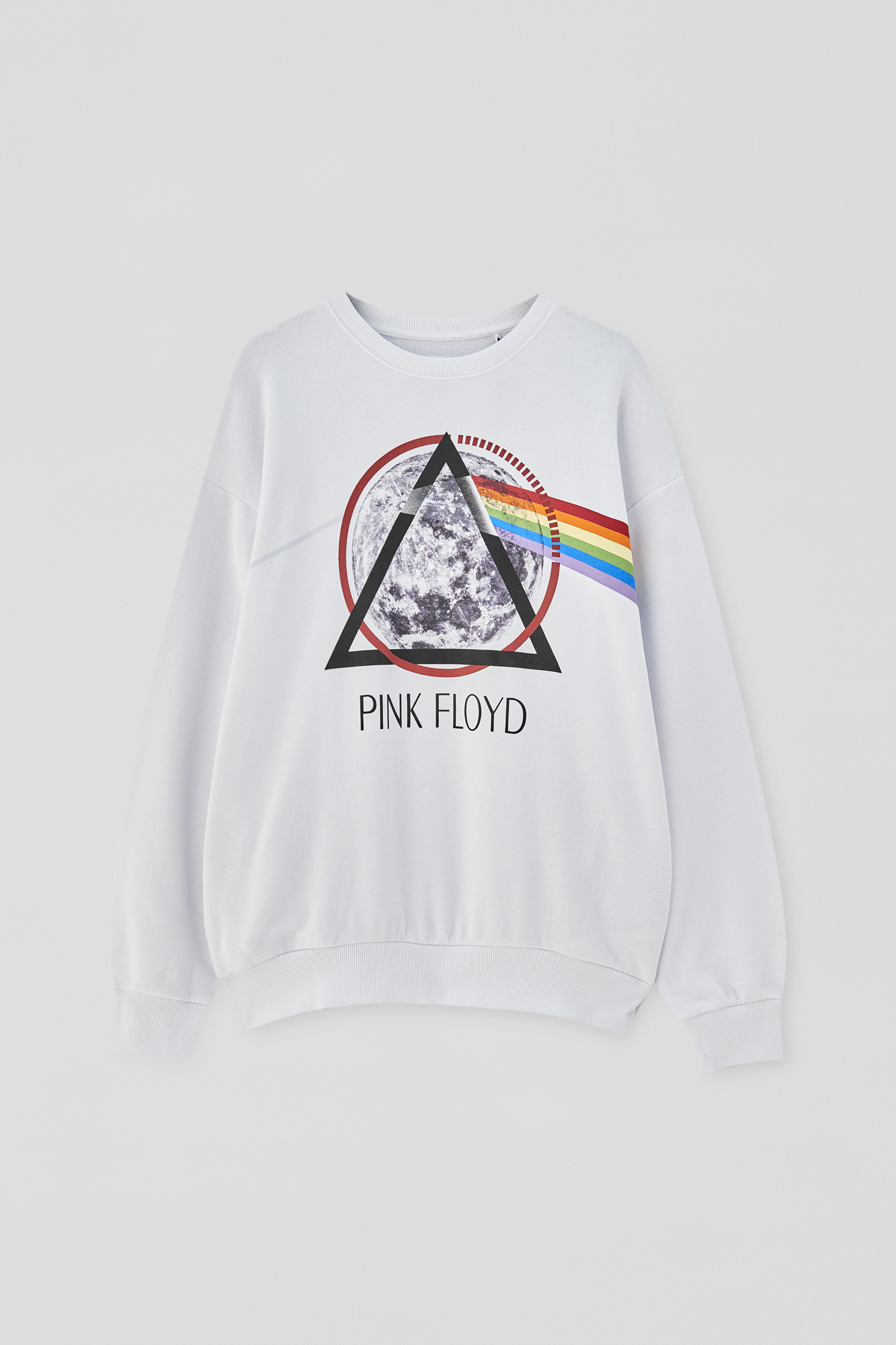 White Pink Floyd sweatshirt - PULL\u0026BEAR