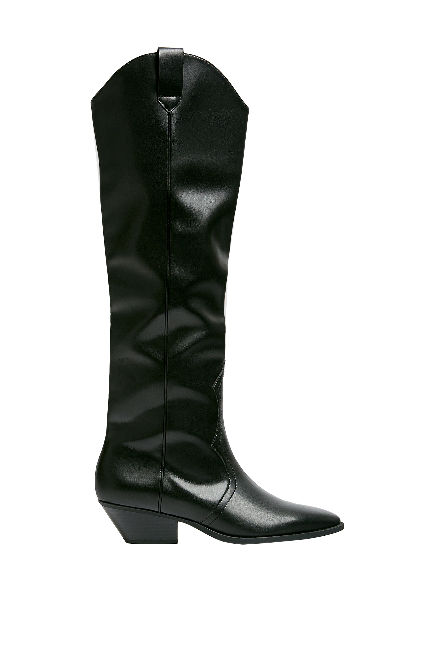 Knee-high cowboy boots - PULL\u0026BEAR