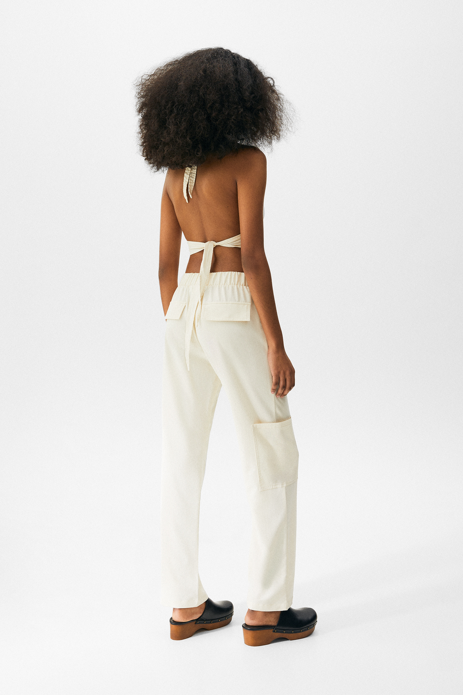 Pantalón cargo fluido - PULL\u0026BEAR