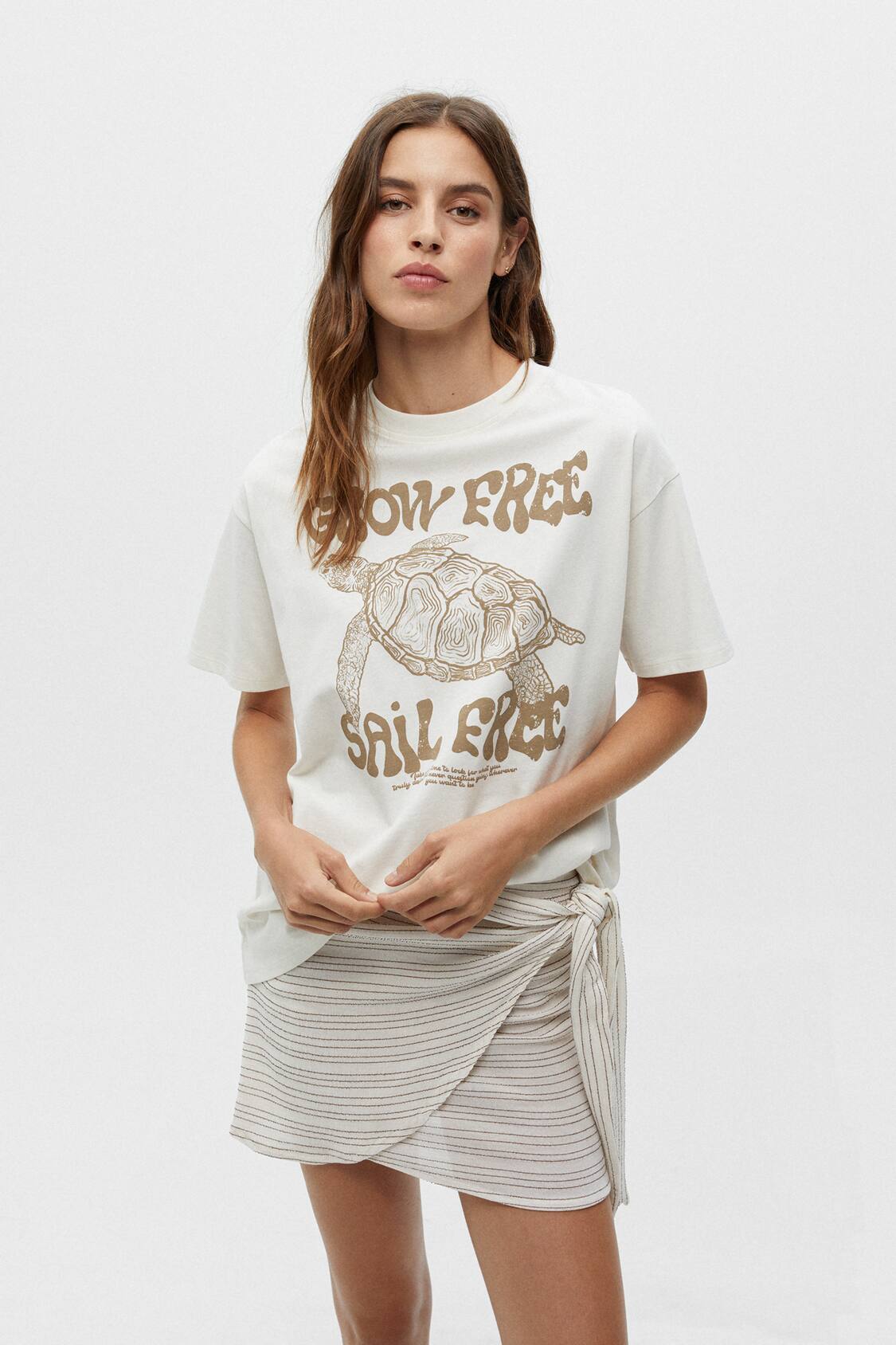 Camiseta texto - PULL&BEAR