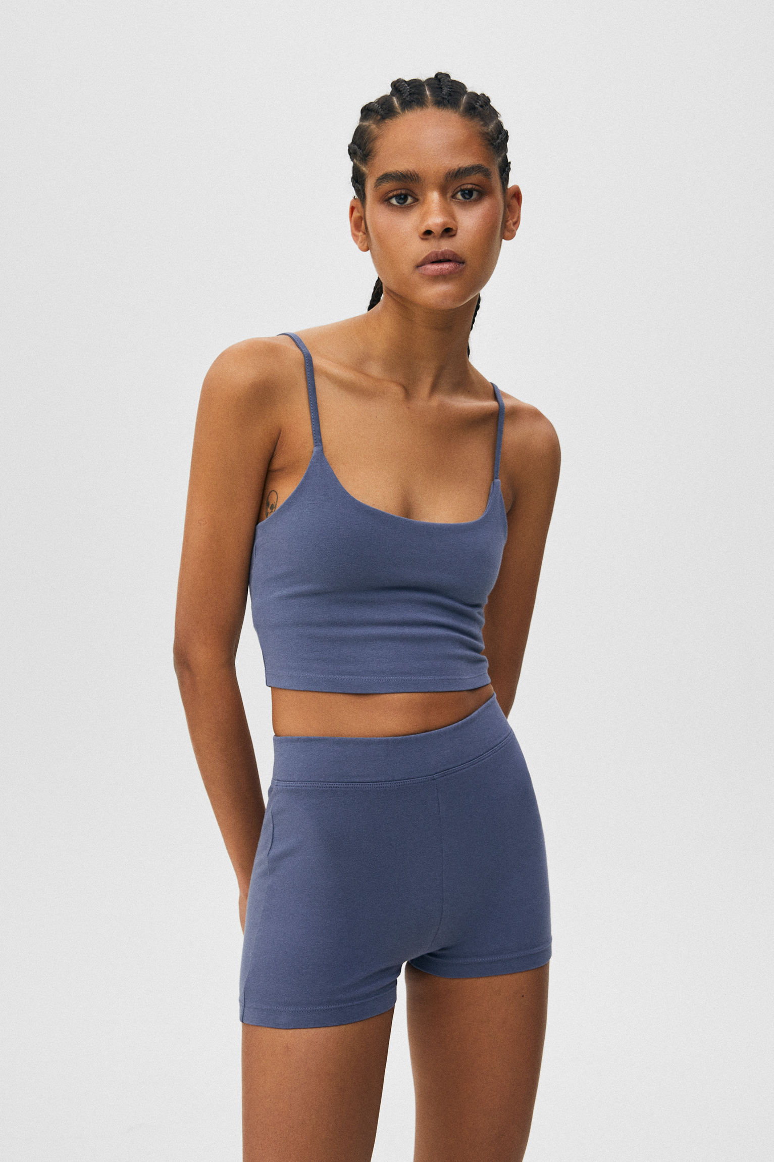 Plain seamless sport shorts - PULL\u0026BEAR
