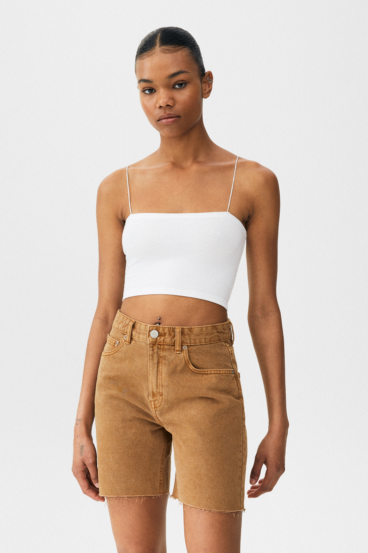 Bermuda tiro alto - PULL\u0026BEAR
