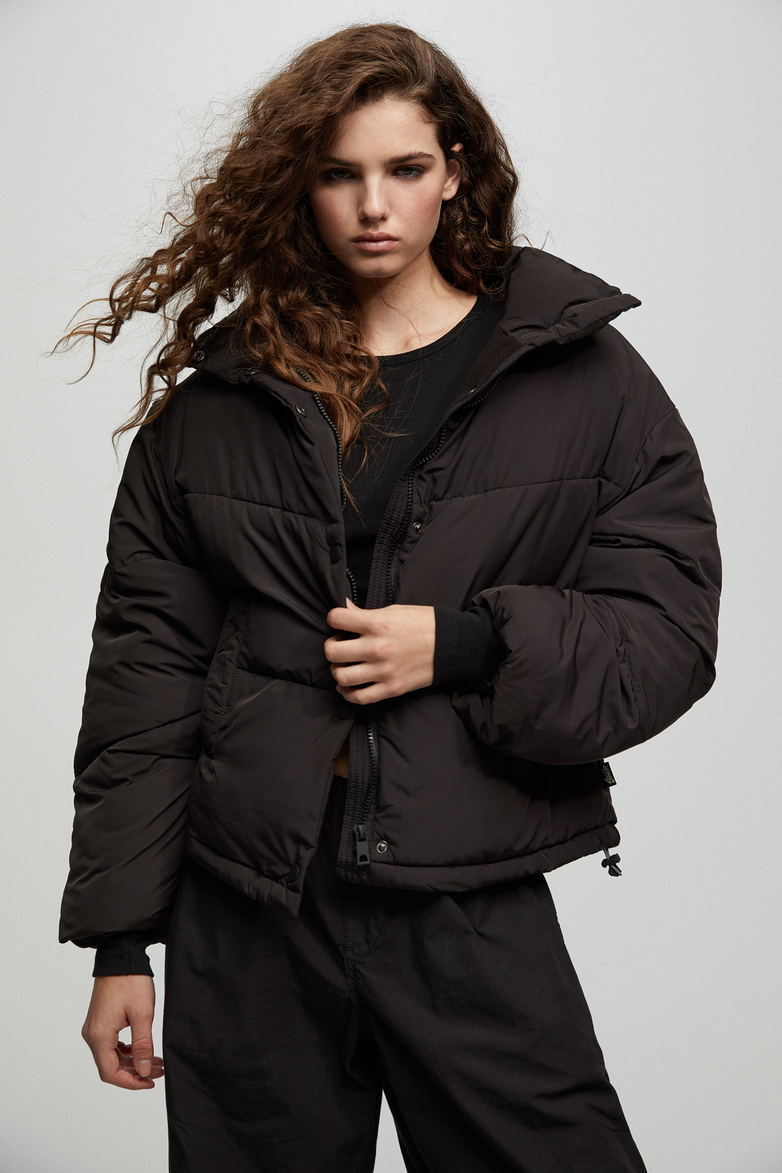 pull and bear padded jacket - Main Image