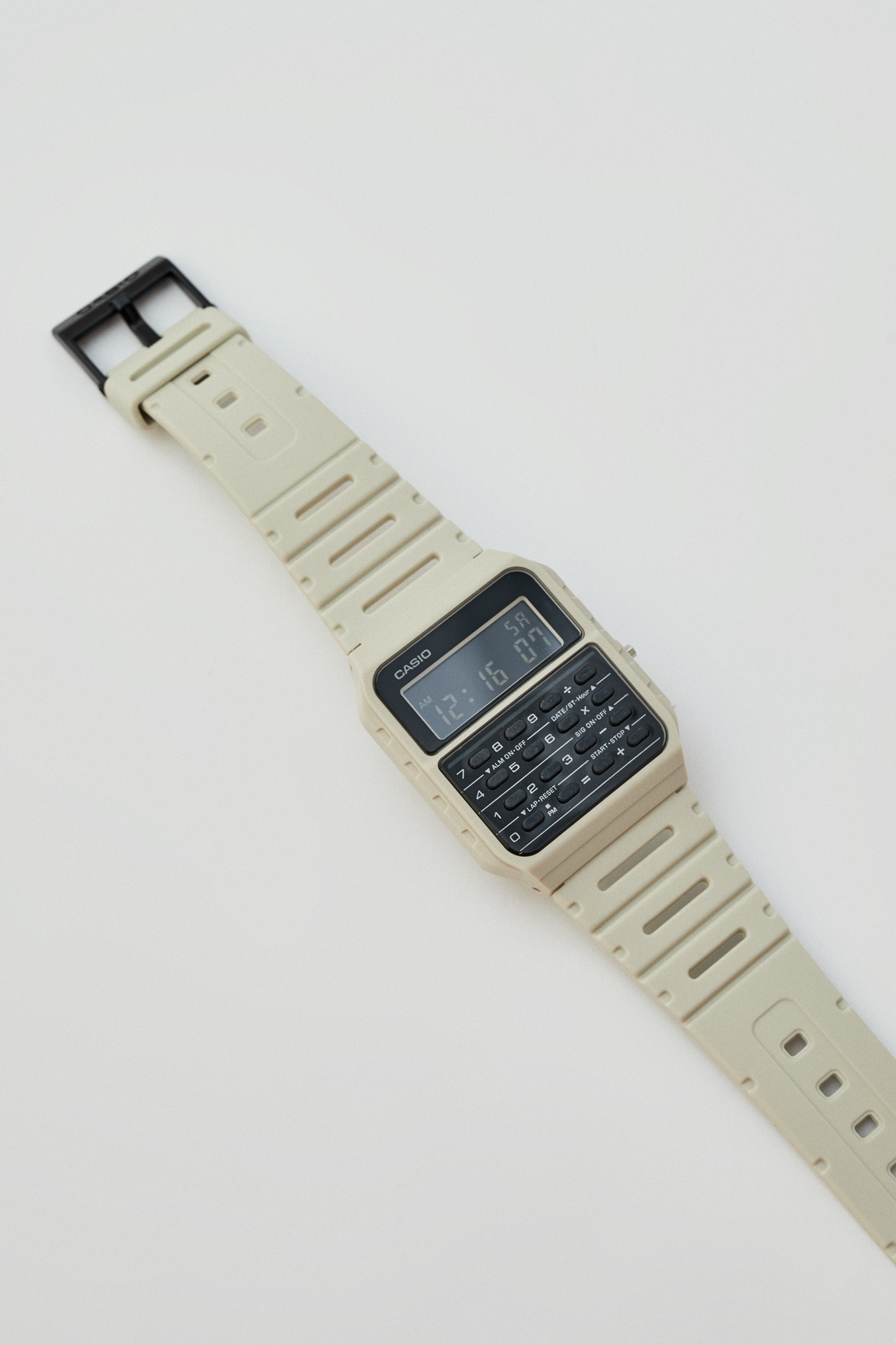 Reloj Vintage Casio Ca 53wf 8bef Blanco Pull Bear