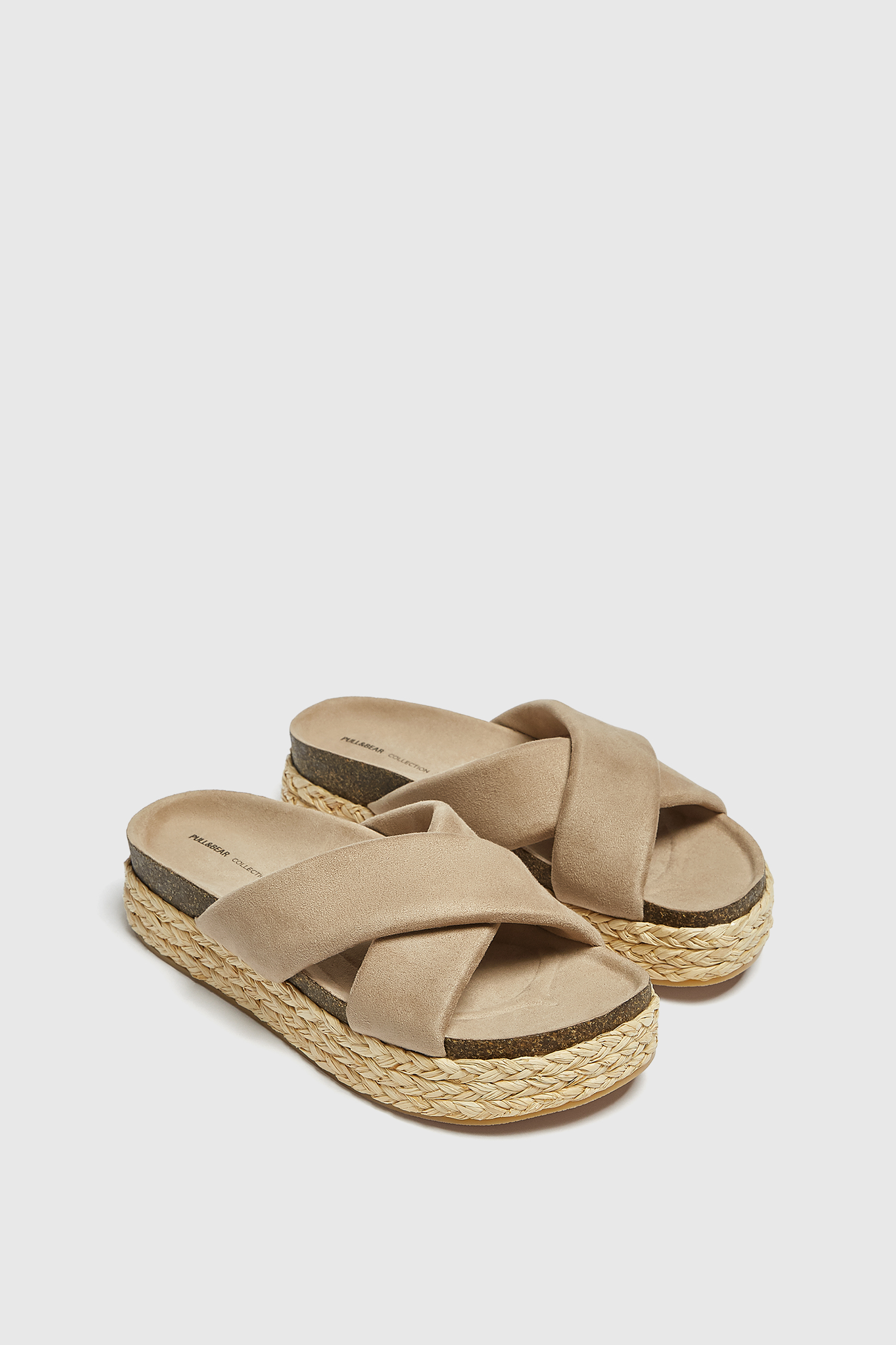 Cuña yute cruzada - PULL\u0026BEAR