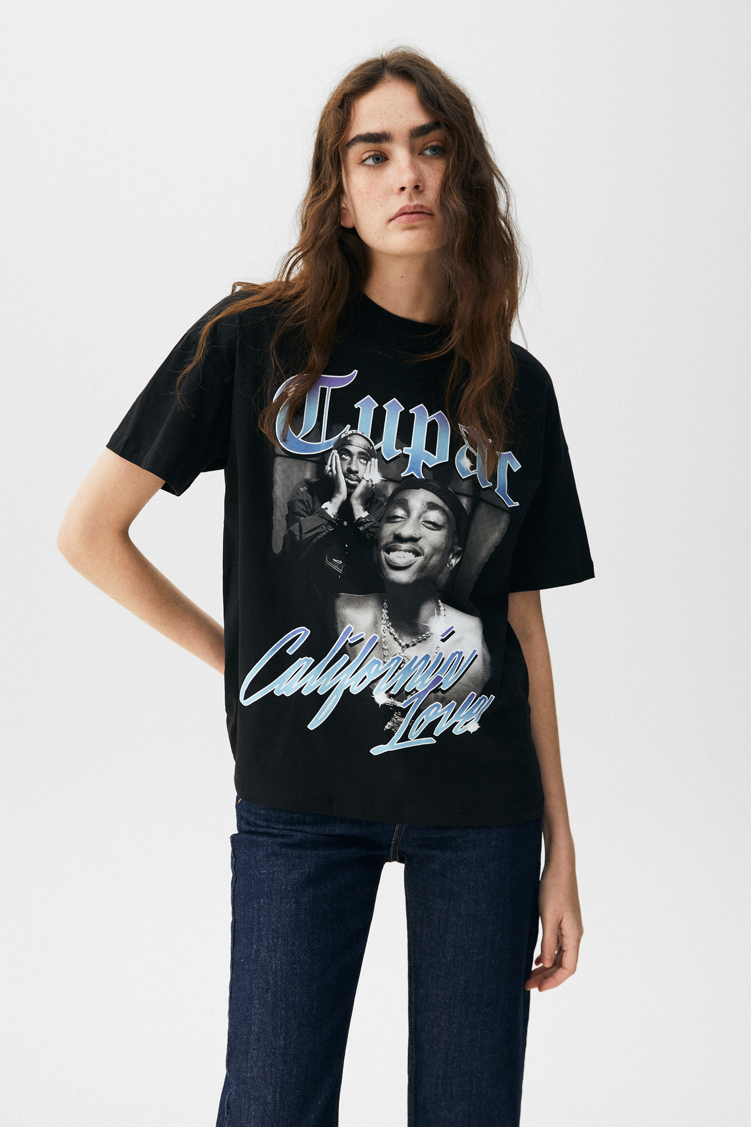 camisa tupac pull and bear