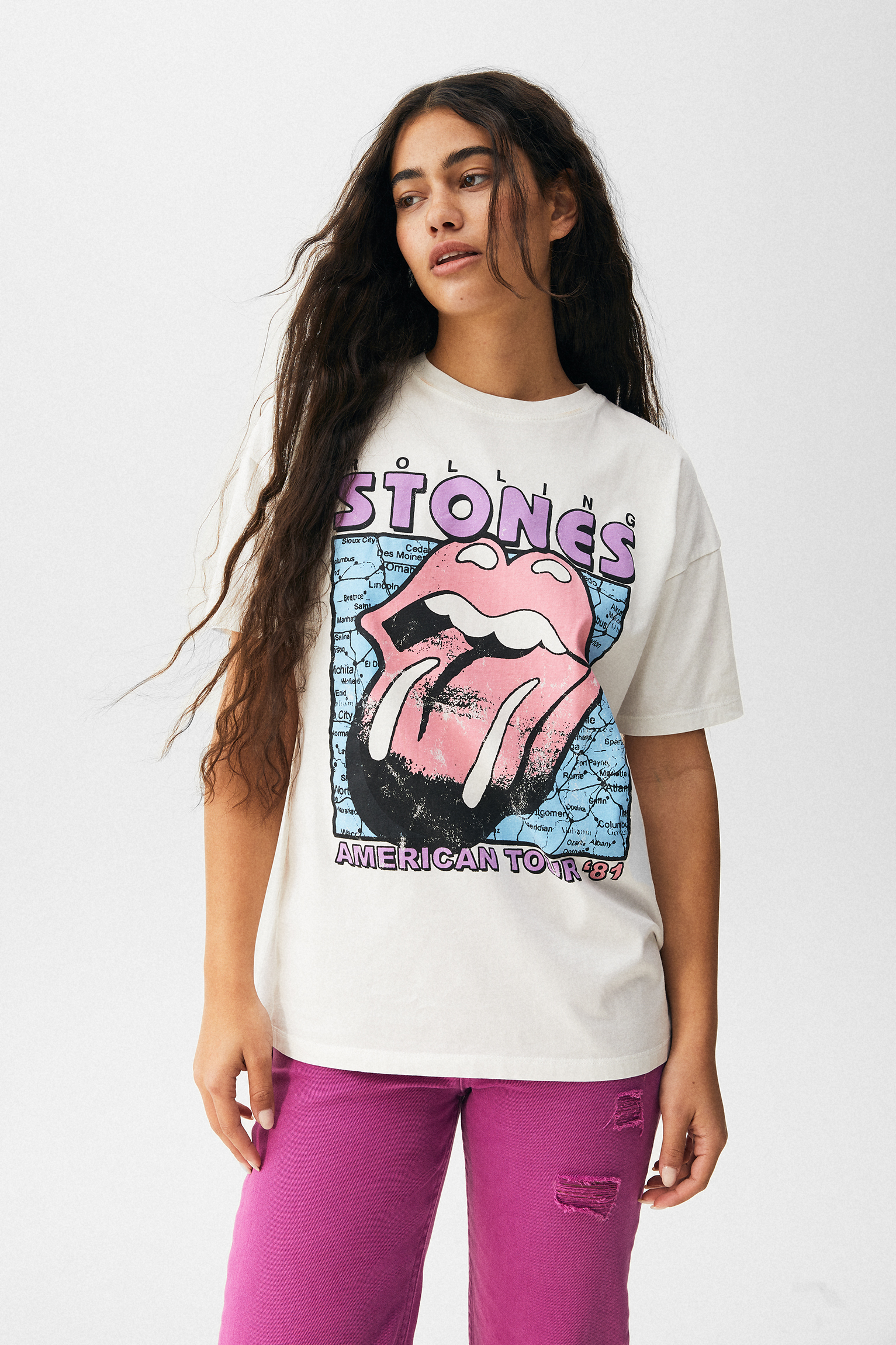Camiseta The Rolling Stones American Tour - PULL\u0026BEAR