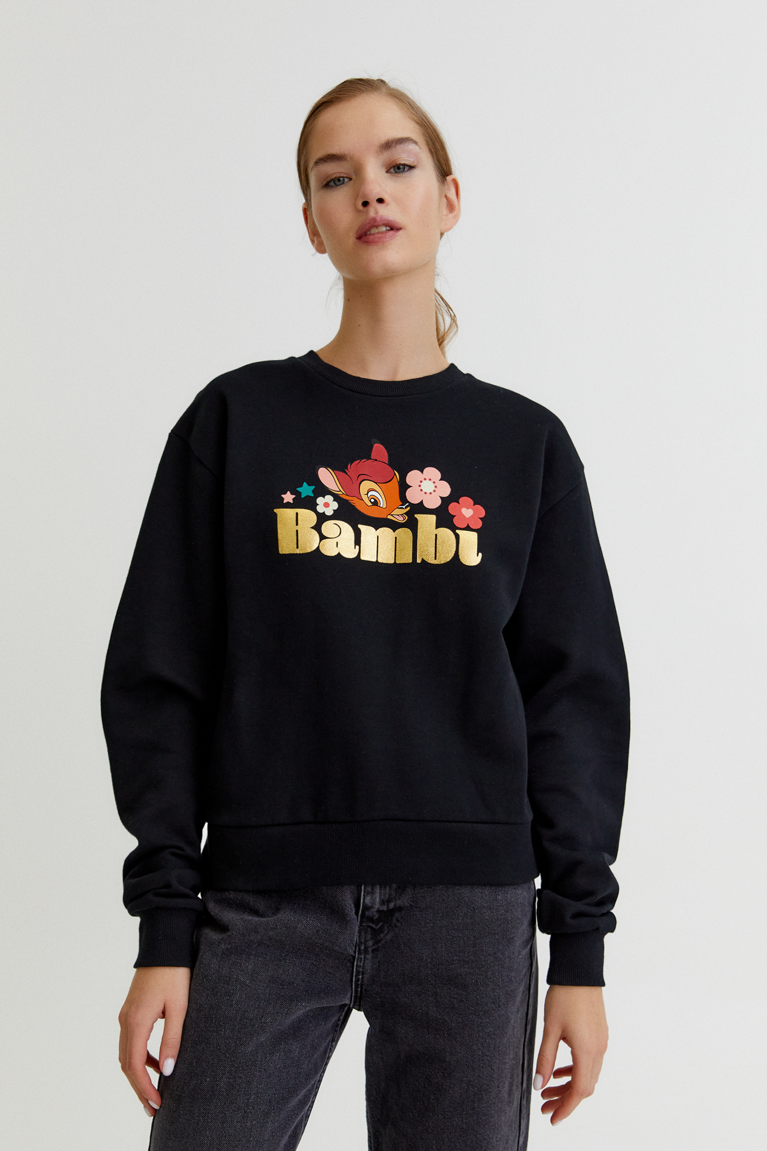 Sudadera Bambi cuello redondo - PULL\u0026BEAR