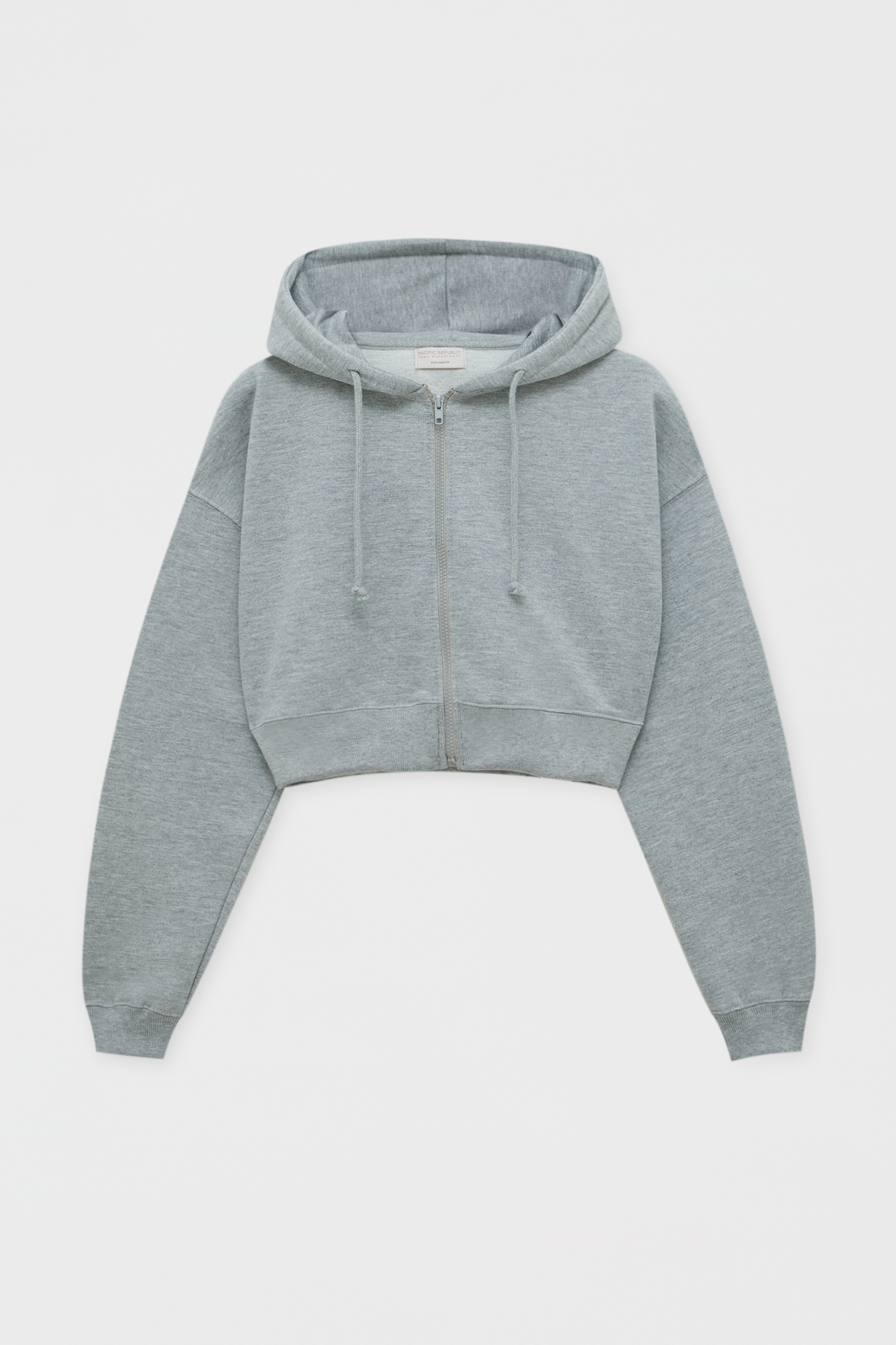 cropped sweatshirt with zip