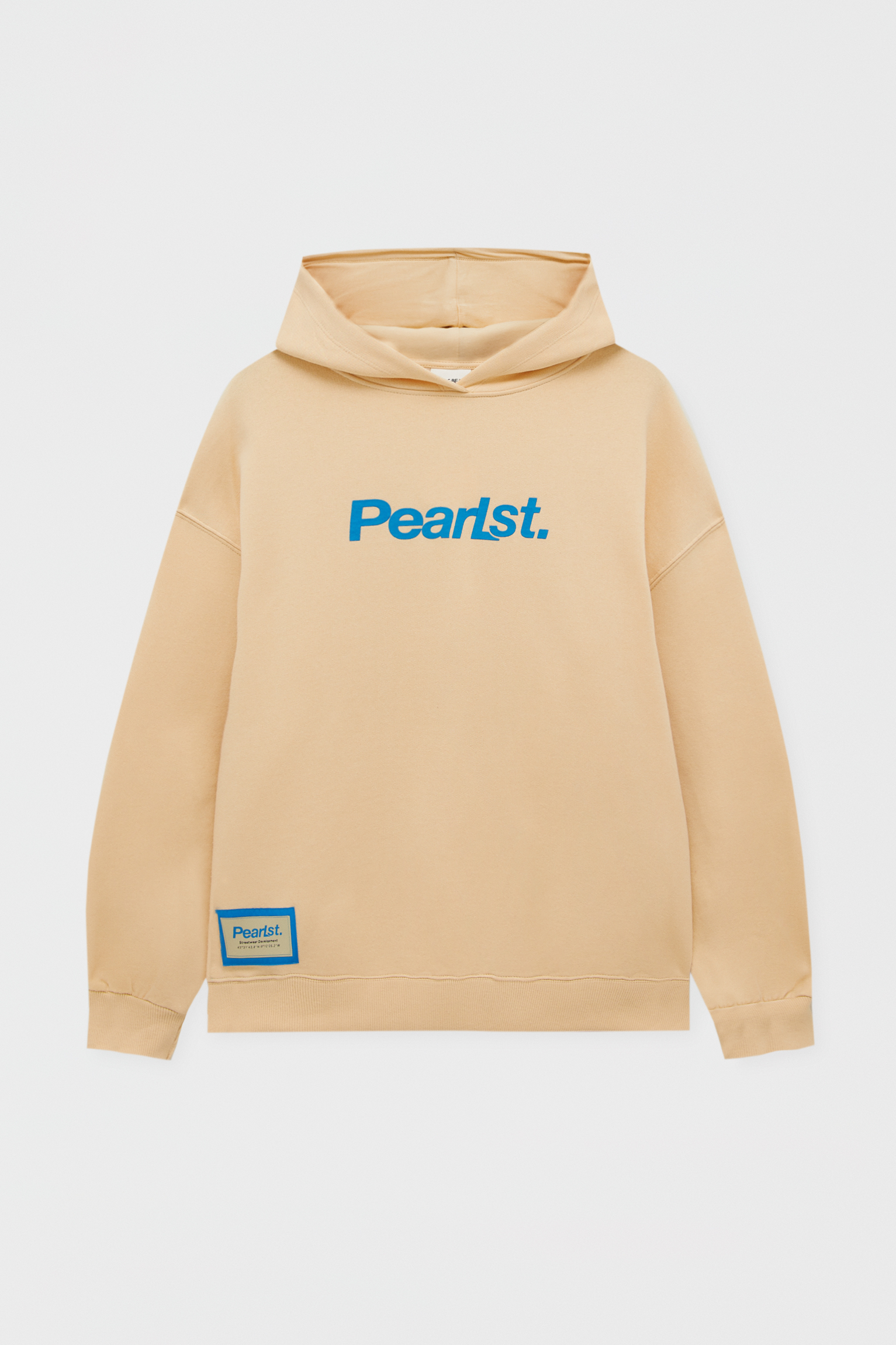 Slogan hoodie with label detail - PULL\u0026BEAR
