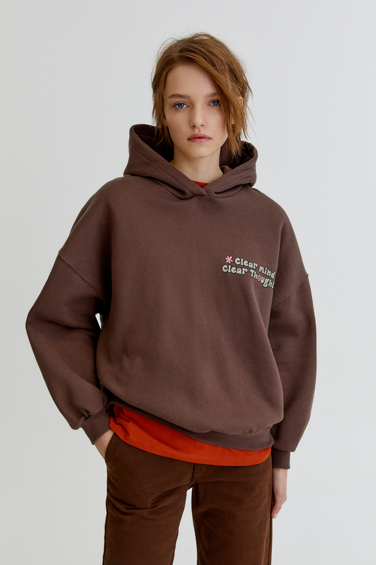 size hoodie pull and bear