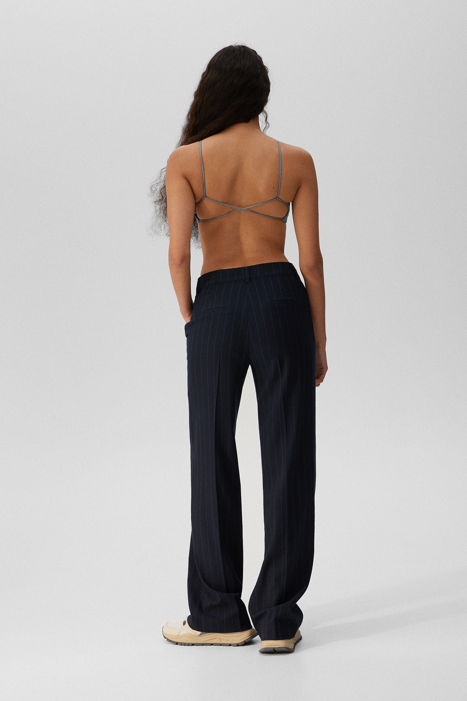 Pantalón recto raya diplomática - PULL\u0026BEAR