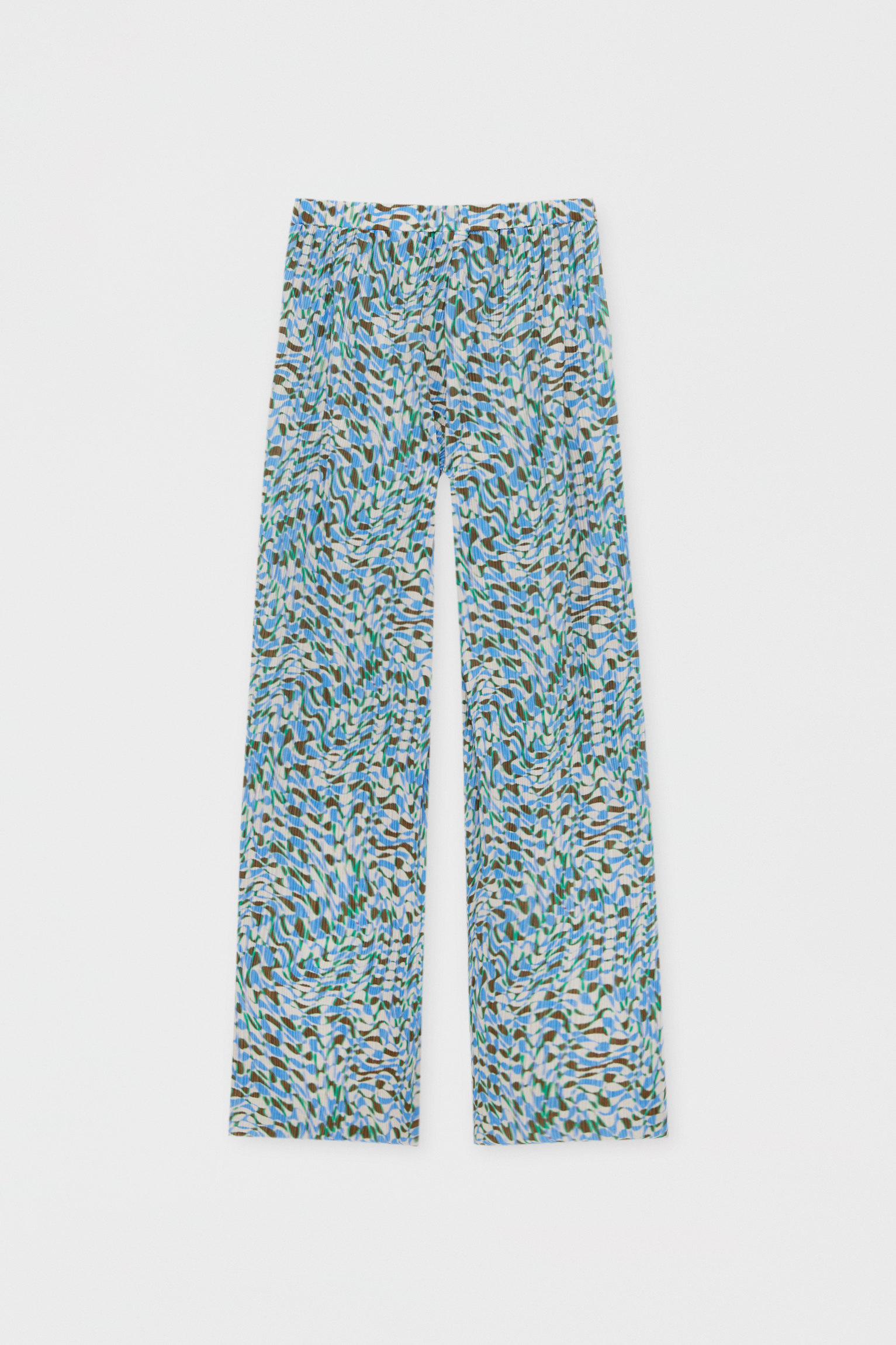 Comprar Pantalón fluido con pliegues Verde Surkana - Tienda Surkana Oficial