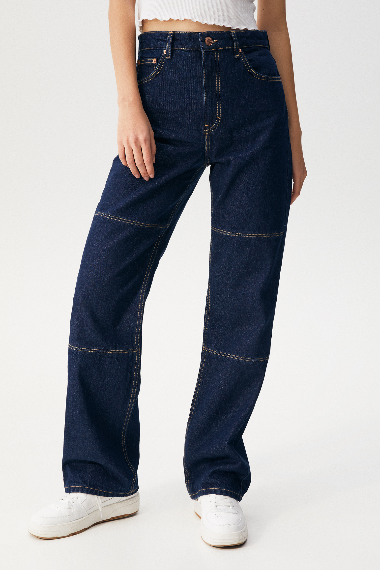 Jeans rectos costuras - PULL\u0026BEAR