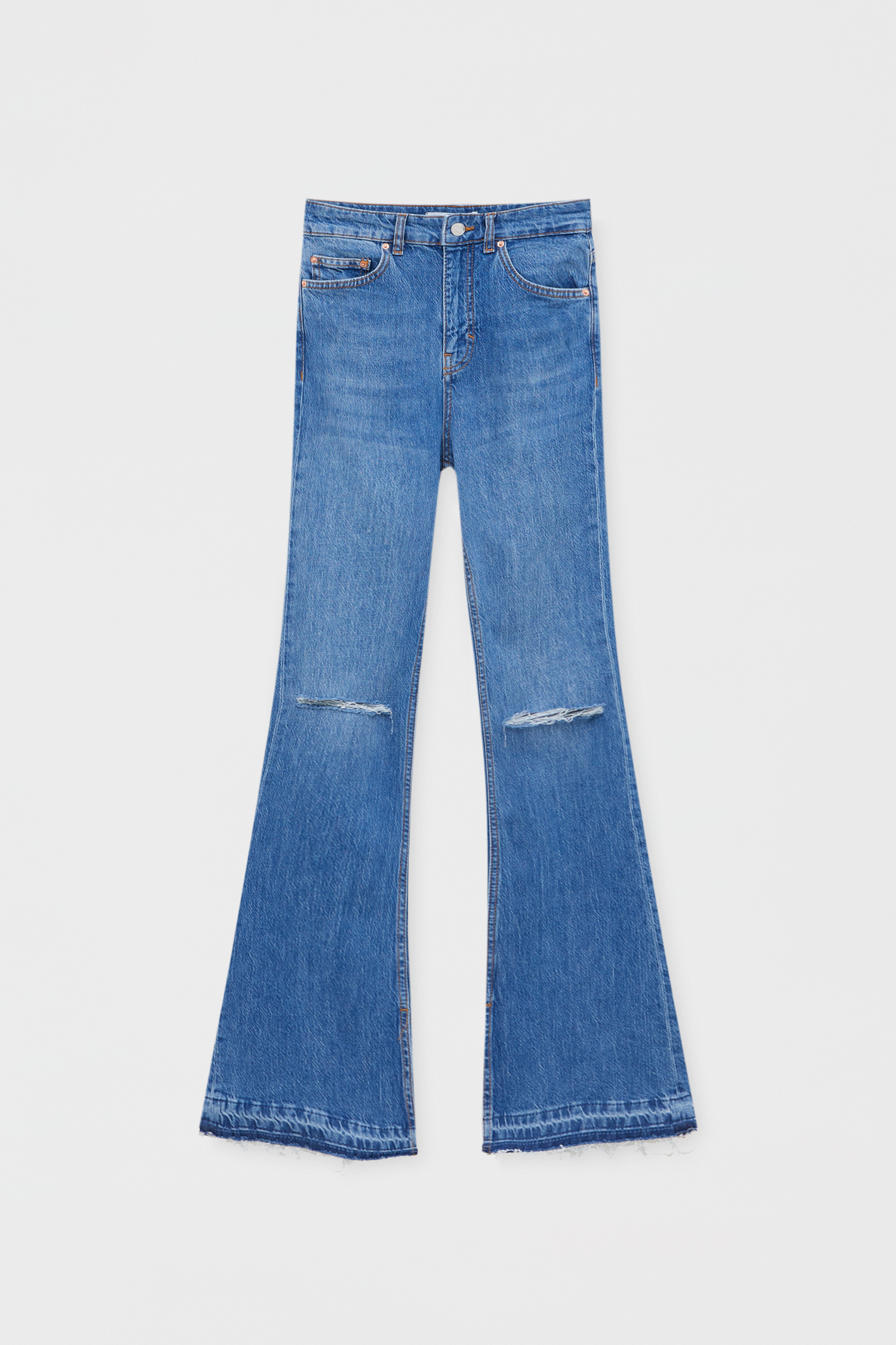 Jeans flare abertura comfort fit - PULL\u0026BEAR