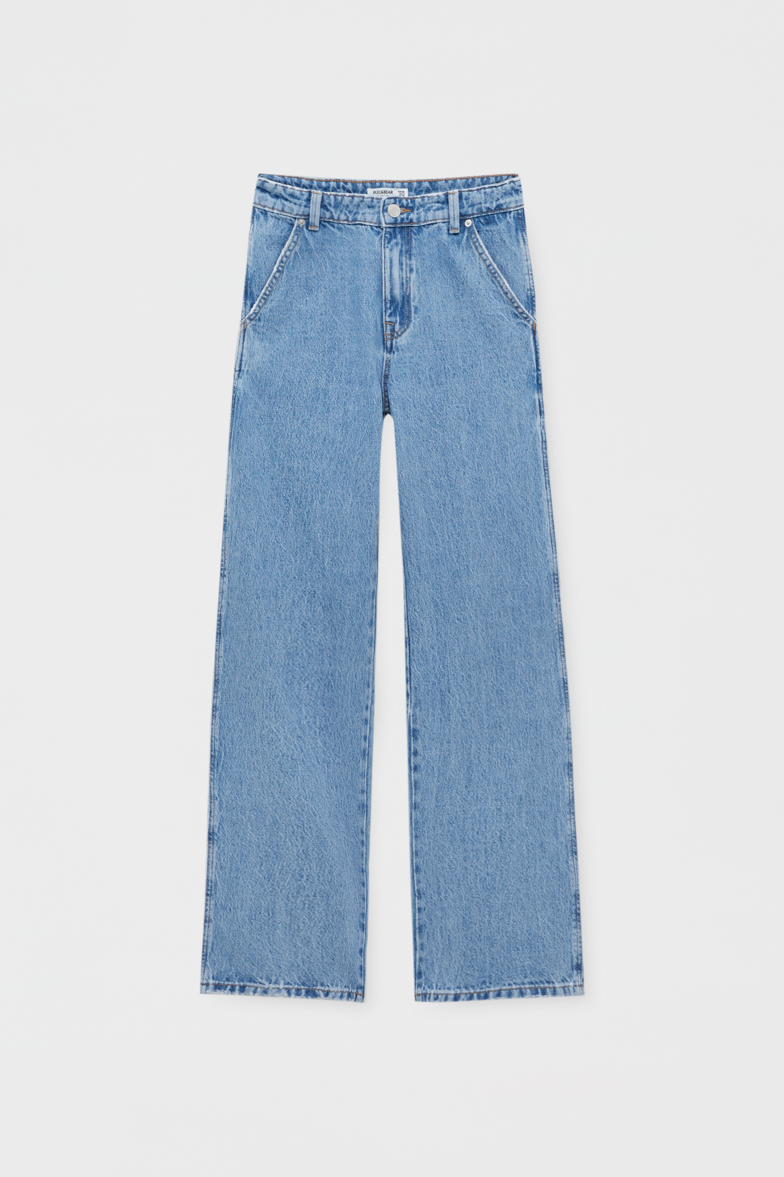 High-waist straight-leg carpenter jeans 