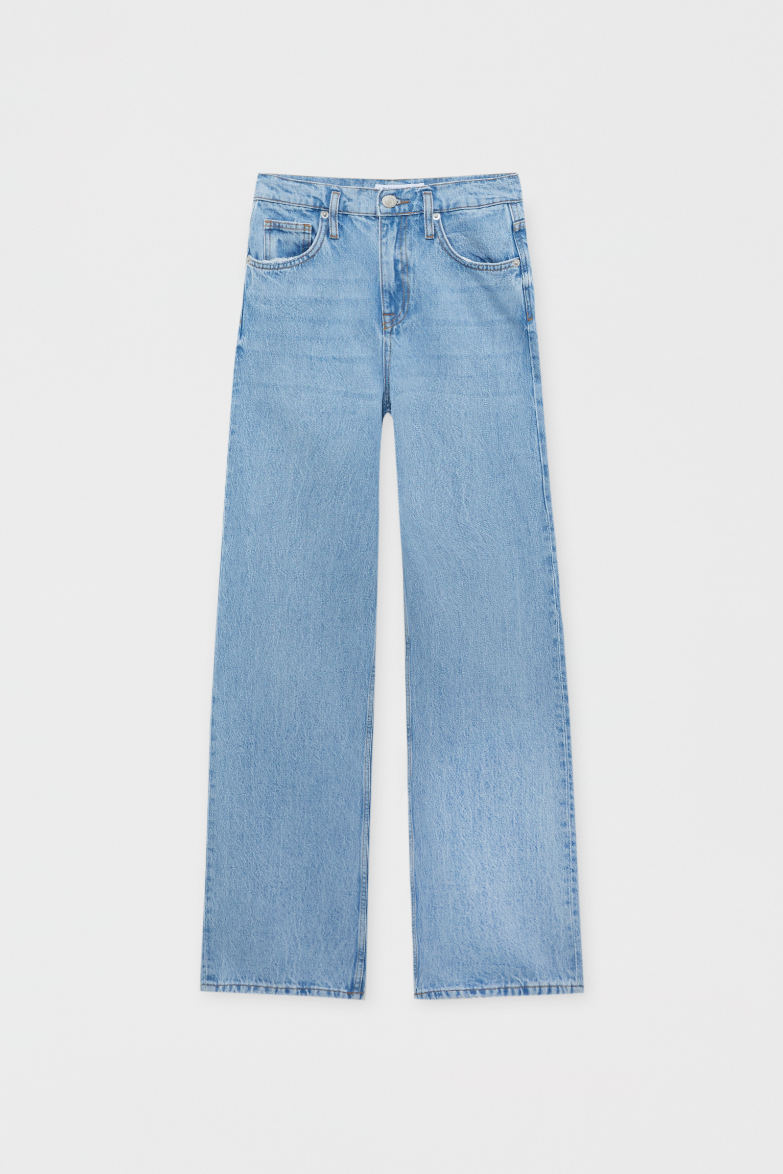 Jeans rectos tiro alto mariposa - PULL\u0026BEAR