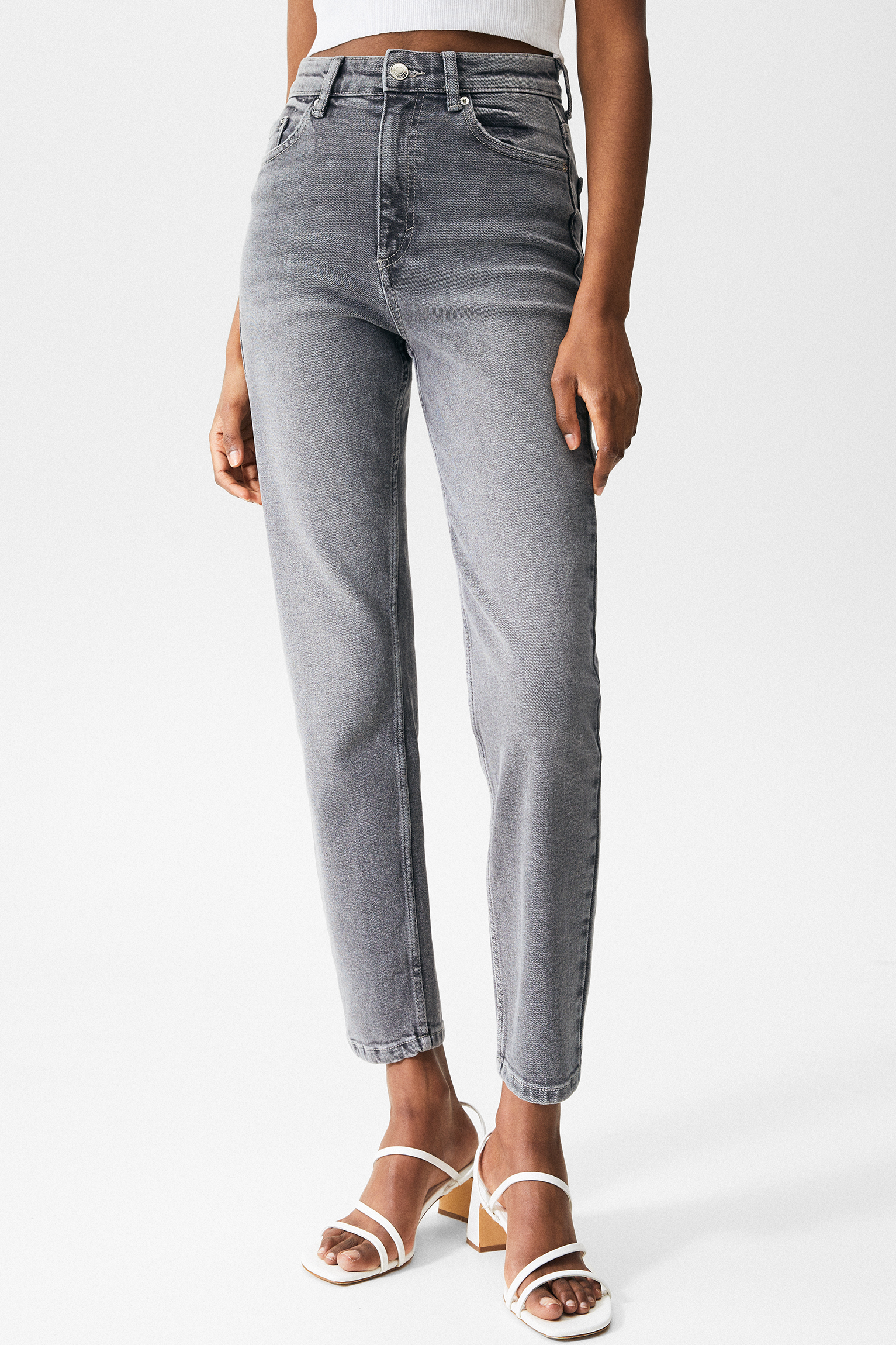 Jeans slim mom fit - PULL\u0026BEAR