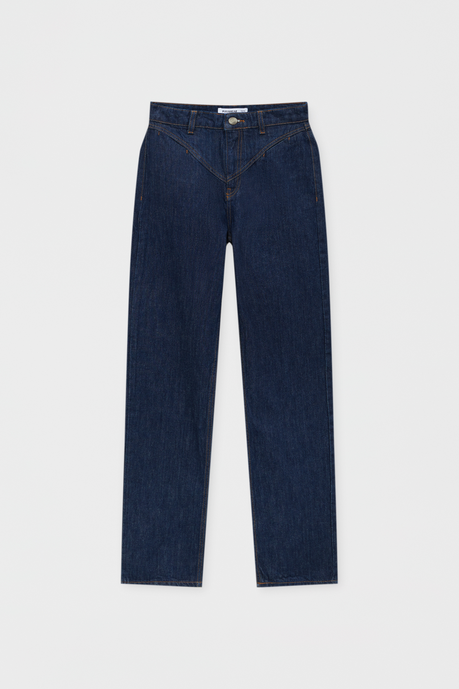Straight fit jeans with yoke - PULL\u0026BEAR