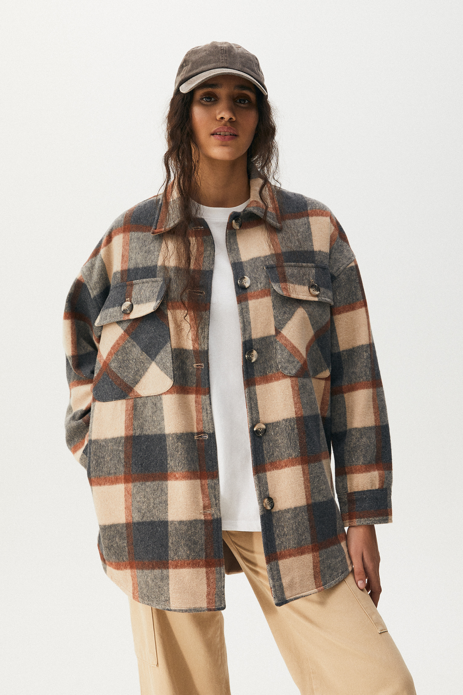 Hombre PULL\u0026BEAR Sobrecamisa ligera twill | Camisas \u003c ExtraLabs Software